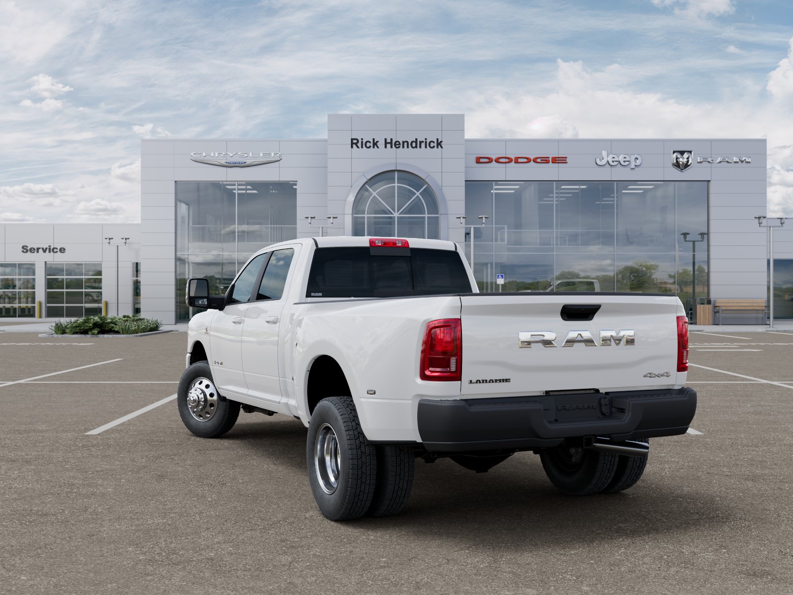 New 2026 Bright White Clear-Coat Exterior Paint RAM Laramie image 49