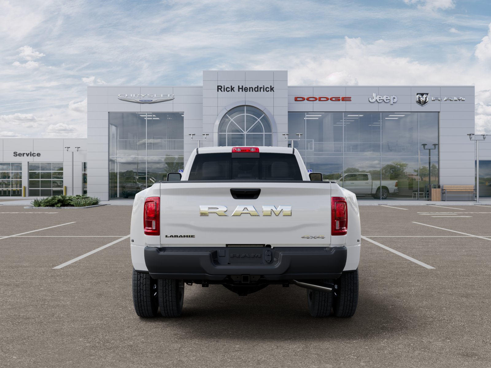 New 2026 Bright White Clear-Coat Exterior Paint RAM Laramie image 52