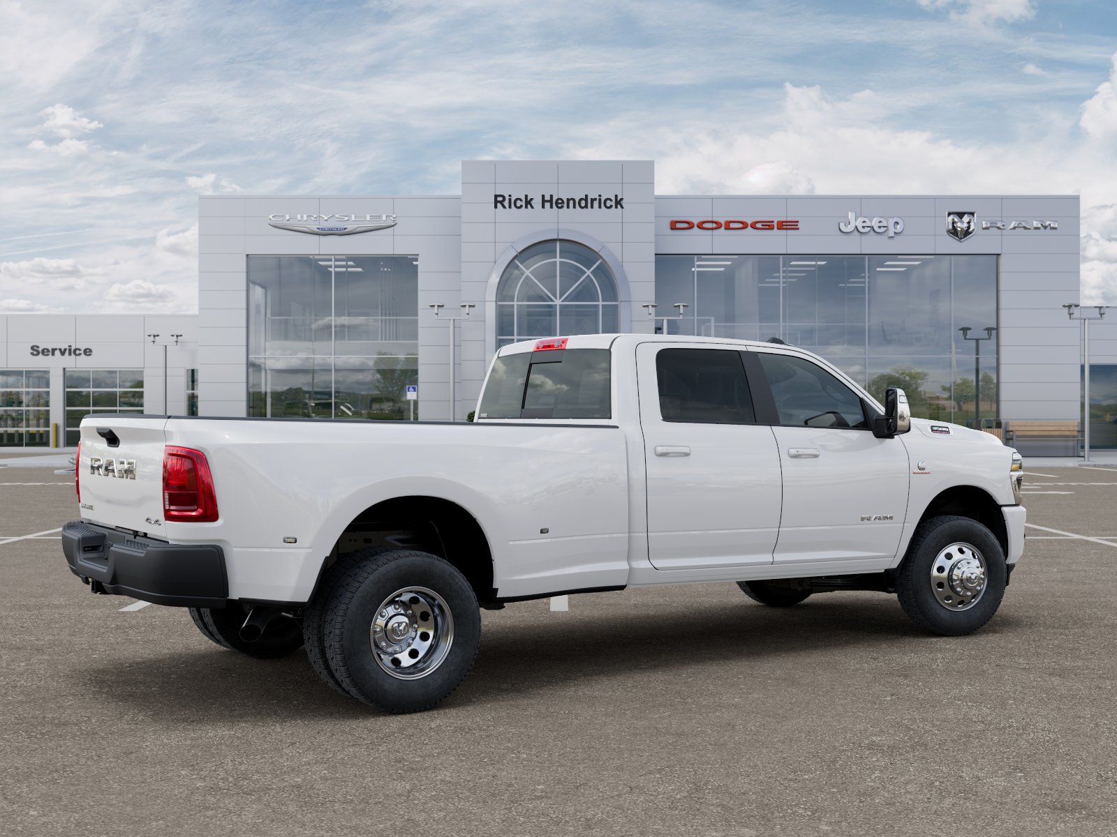 New 2026 Bright White Clear-Coat Exterior Paint RAM Laramie image 50