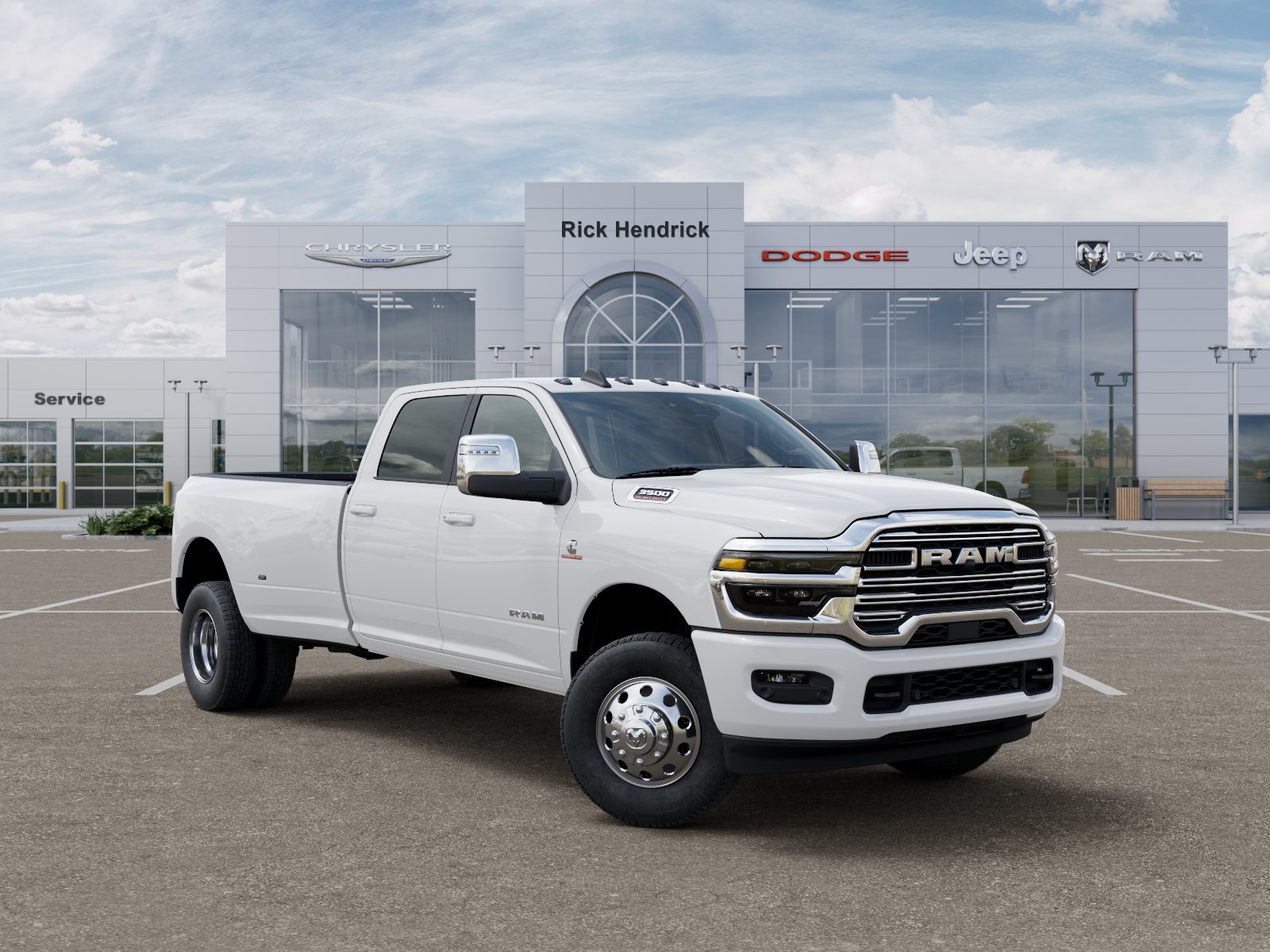 New 2026 Bright White Clear-Coat Exterior Paint RAM Laramie image 46