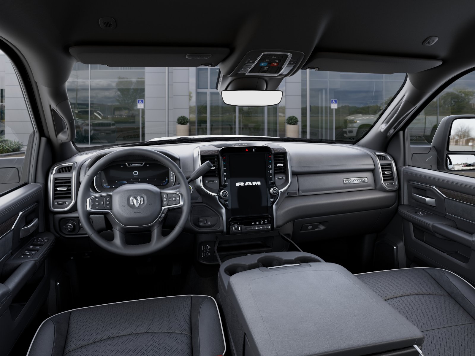 New 2026 Bright White Clear-Coat Exterior Paint RAM Laramie image 59