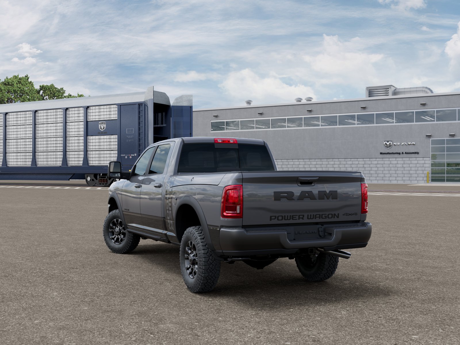 New 2026 Ceramic Gray Clear-Coat Exterior Paint RAM POWER WAGON image 3