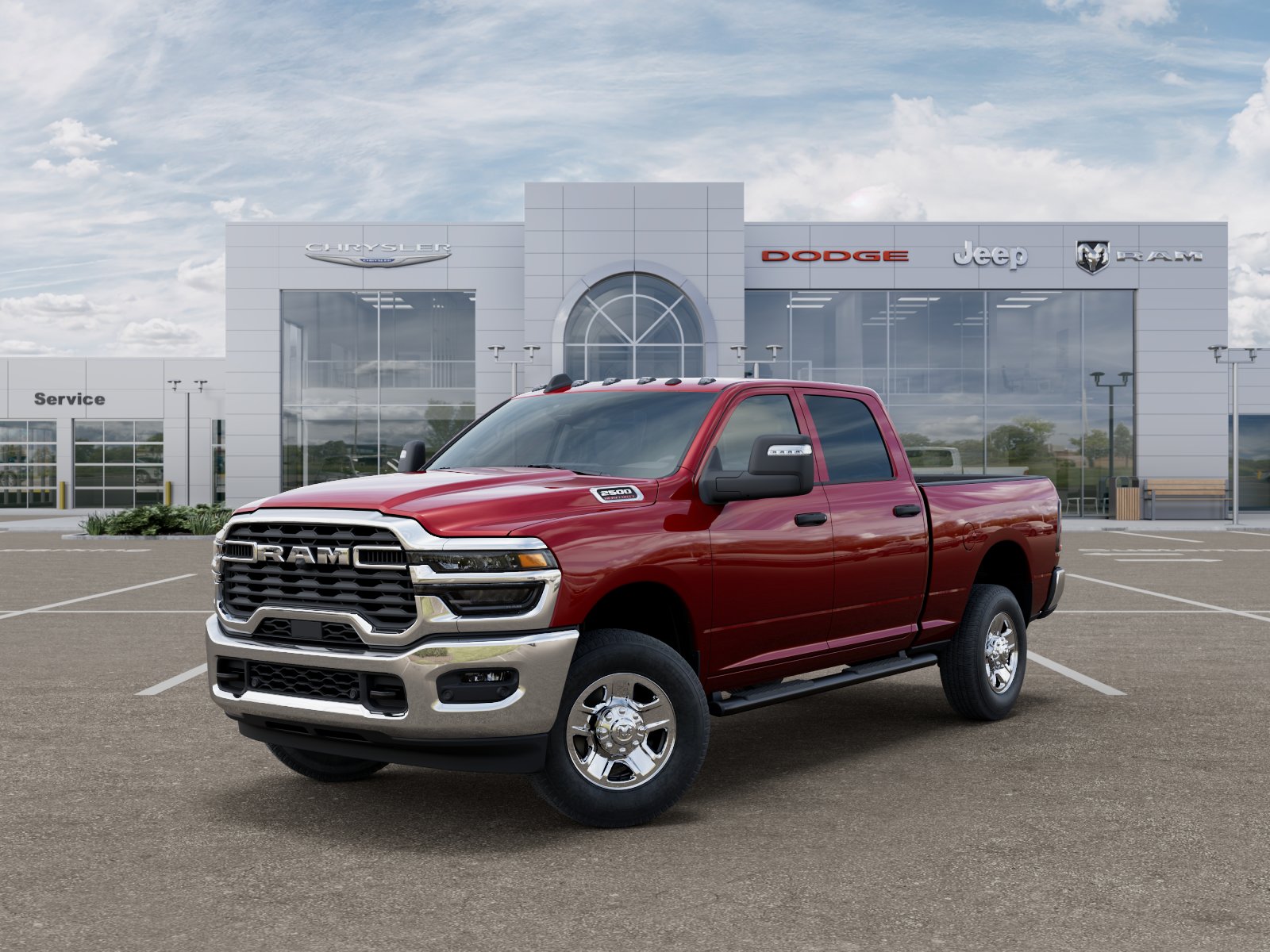 New 2026 Molten Red Pearl-Coat Exterior Paint RAM TRADESMAN image 71