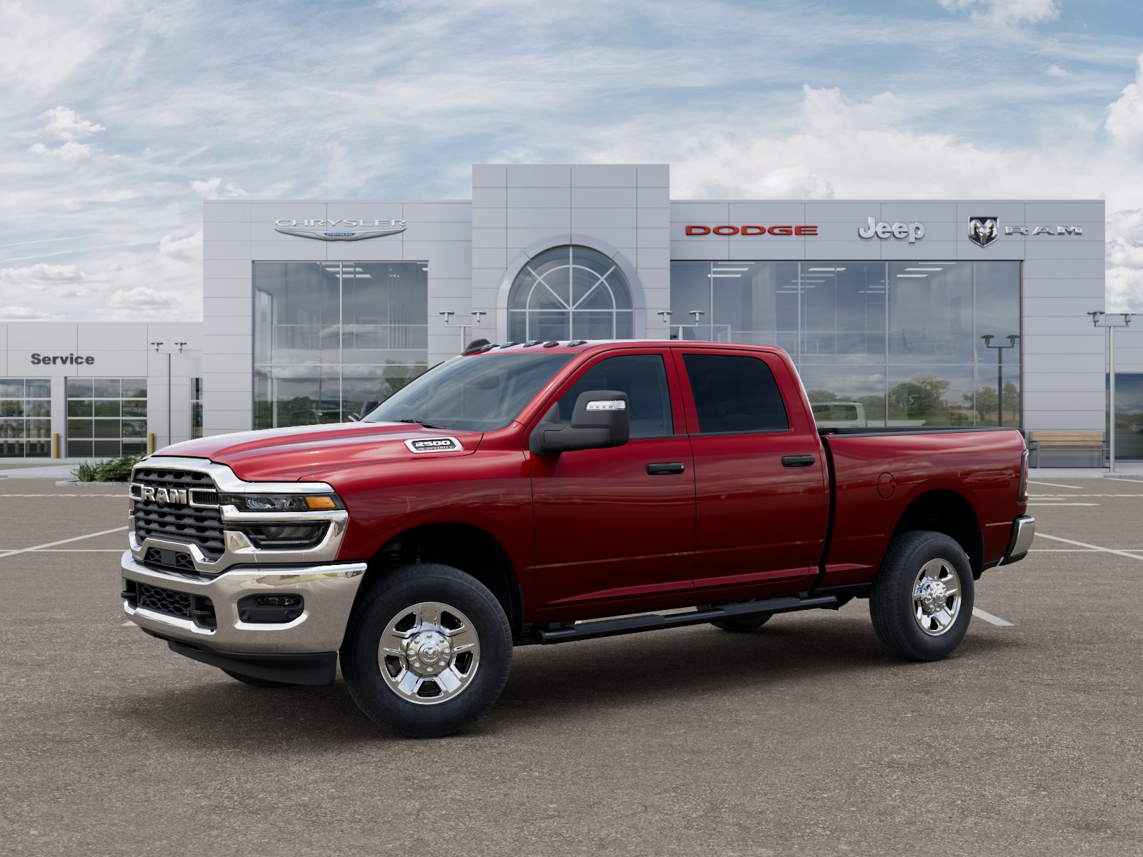 New 2026 Molten Red Pearl-Coat Exterior Paint RAM TRADESMAN image 70