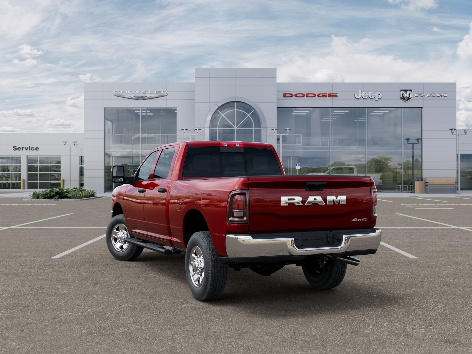 New 2026 Molten Red Pearl-Coat Exterior Paint RAM TRADESMAN image 73