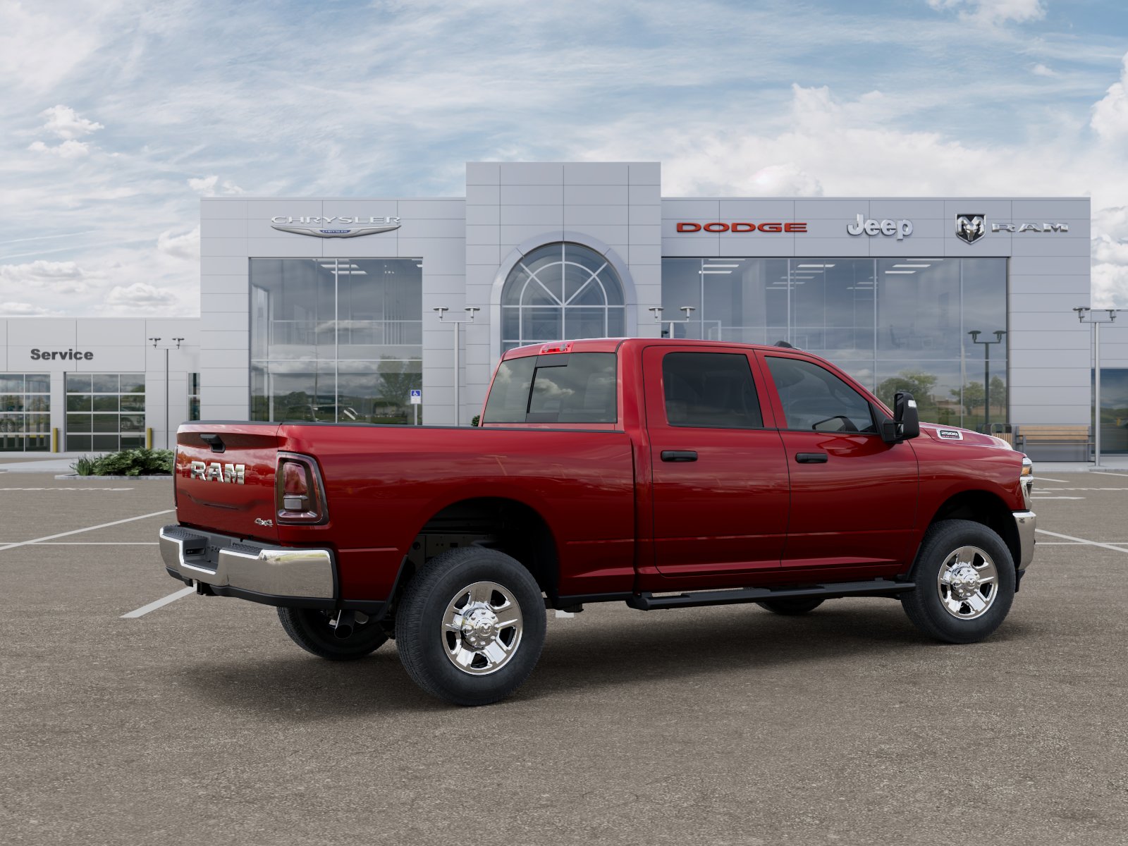New 2026 Molten Red Pearl-Coat Exterior Paint RAM TRADESMAN image 75