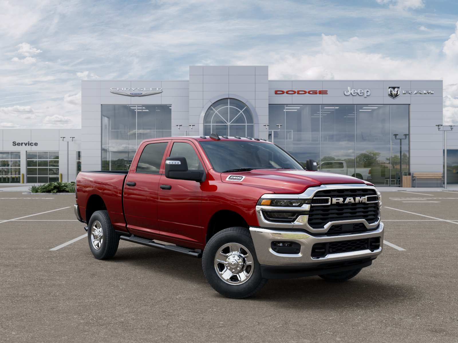 New 2026 Molten Red Pearl-Coat Exterior Paint RAM TRADESMAN image 76