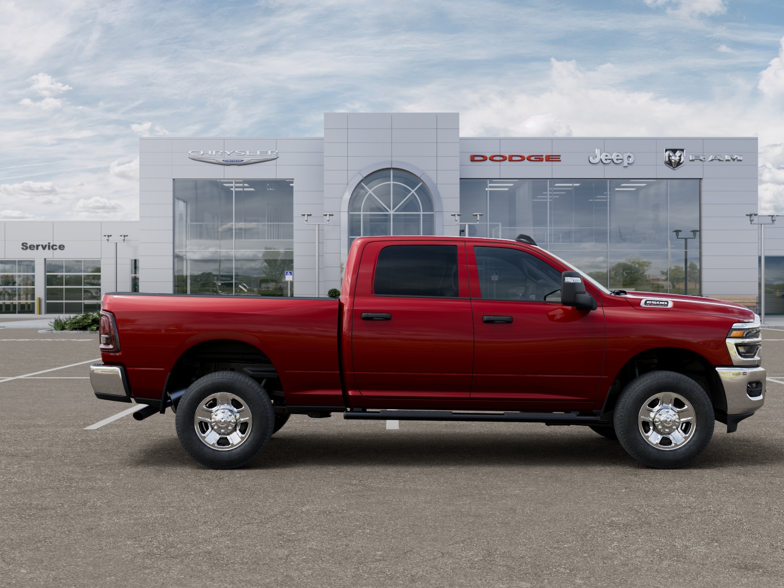 New 2026 Molten Red Pearl-Coat Exterior Paint RAM TRADESMAN image 90
