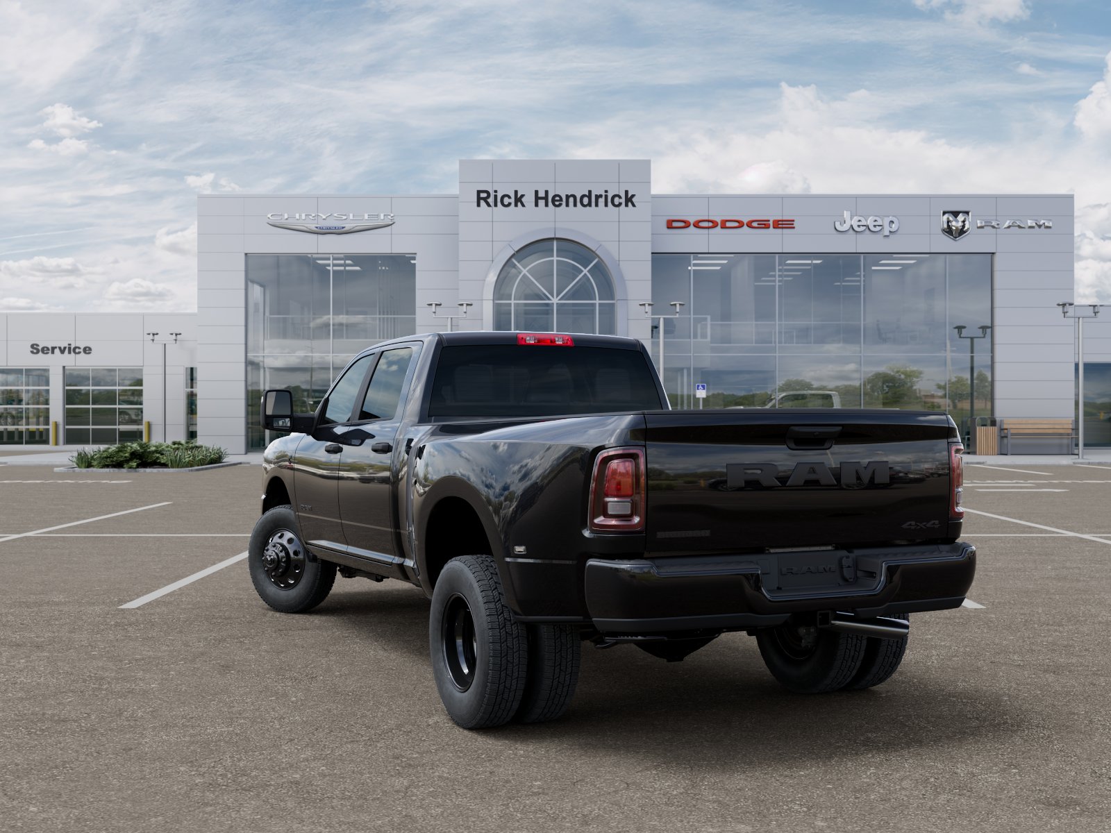 New 2026 Diamond Black Crystal Pearl-Coat Exterior Paint RAM Big Horn image 4