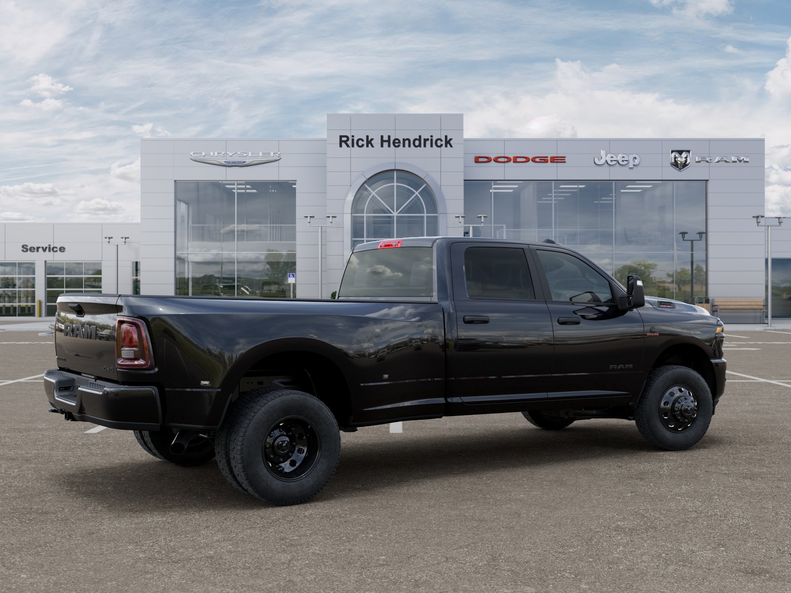New 2026 Diamond Black Crystal Pearl-Coat Exterior Paint RAM Big Horn image 5