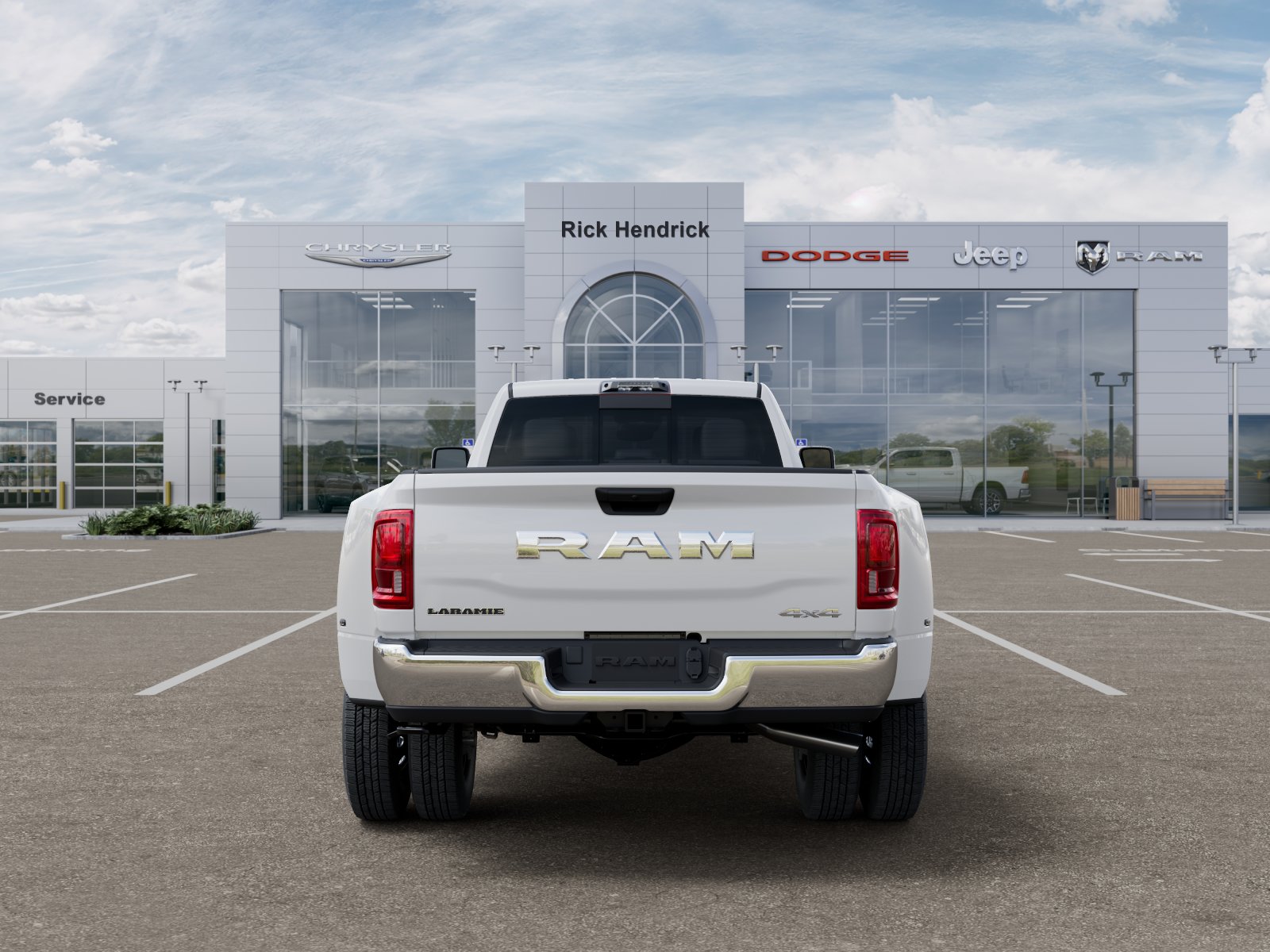 New 2026 Bright White Clear-Coat Exterior Paint RAM Laramie image 33