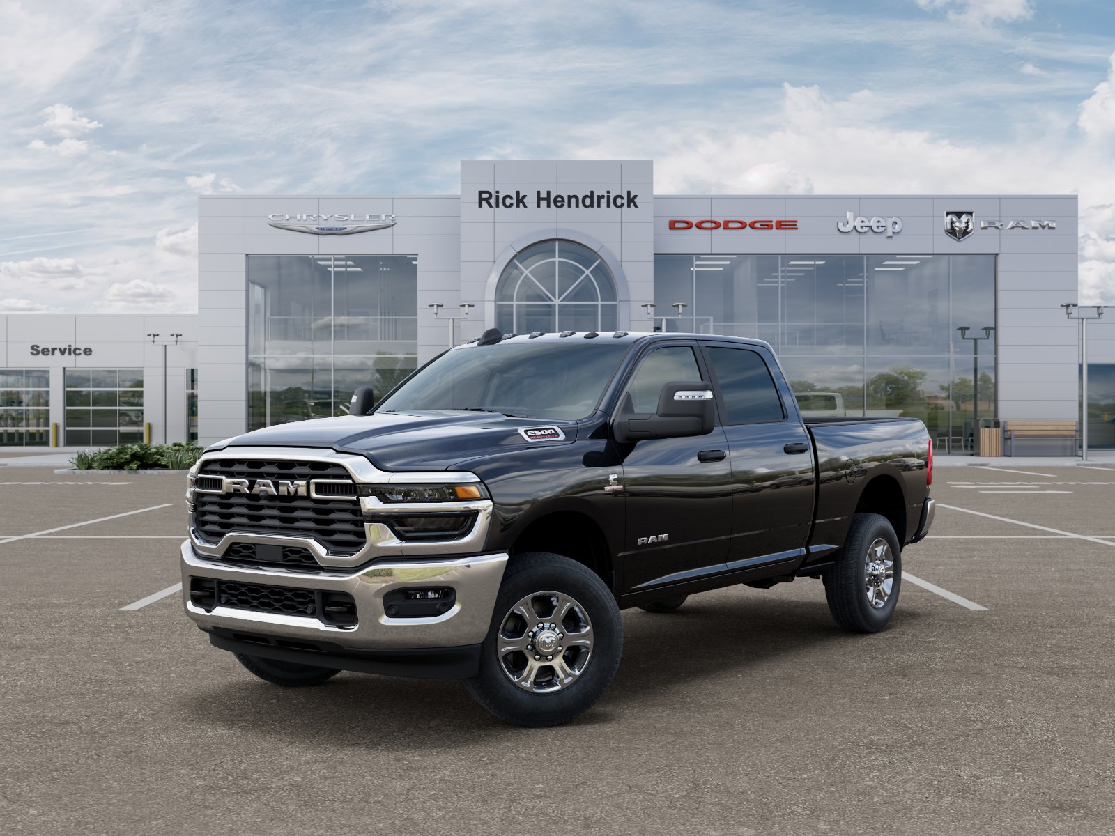 New 2026 Diamond Black Crystal Pearl-Coat Exterior Paint RAM Big Horn image 36