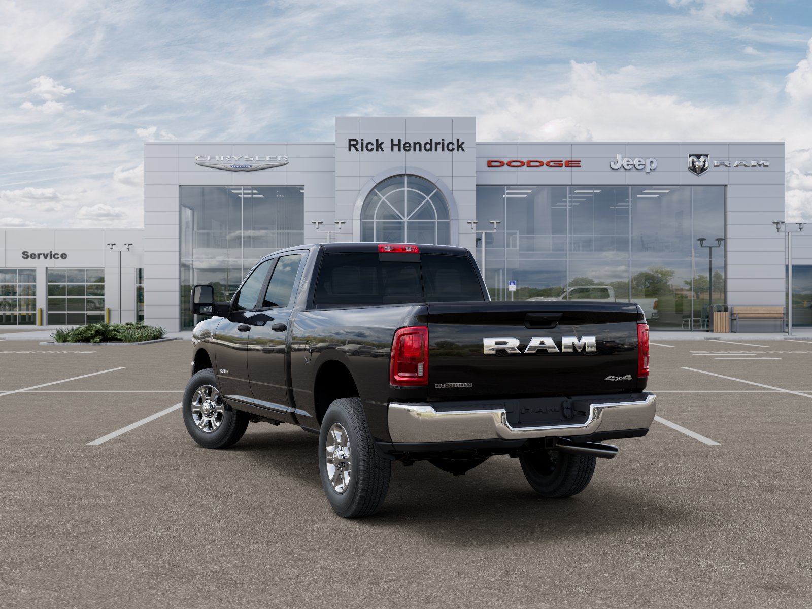 New 2026 Diamond Black Crystal Pearl-Coat Exterior Paint RAM Big Horn image 38