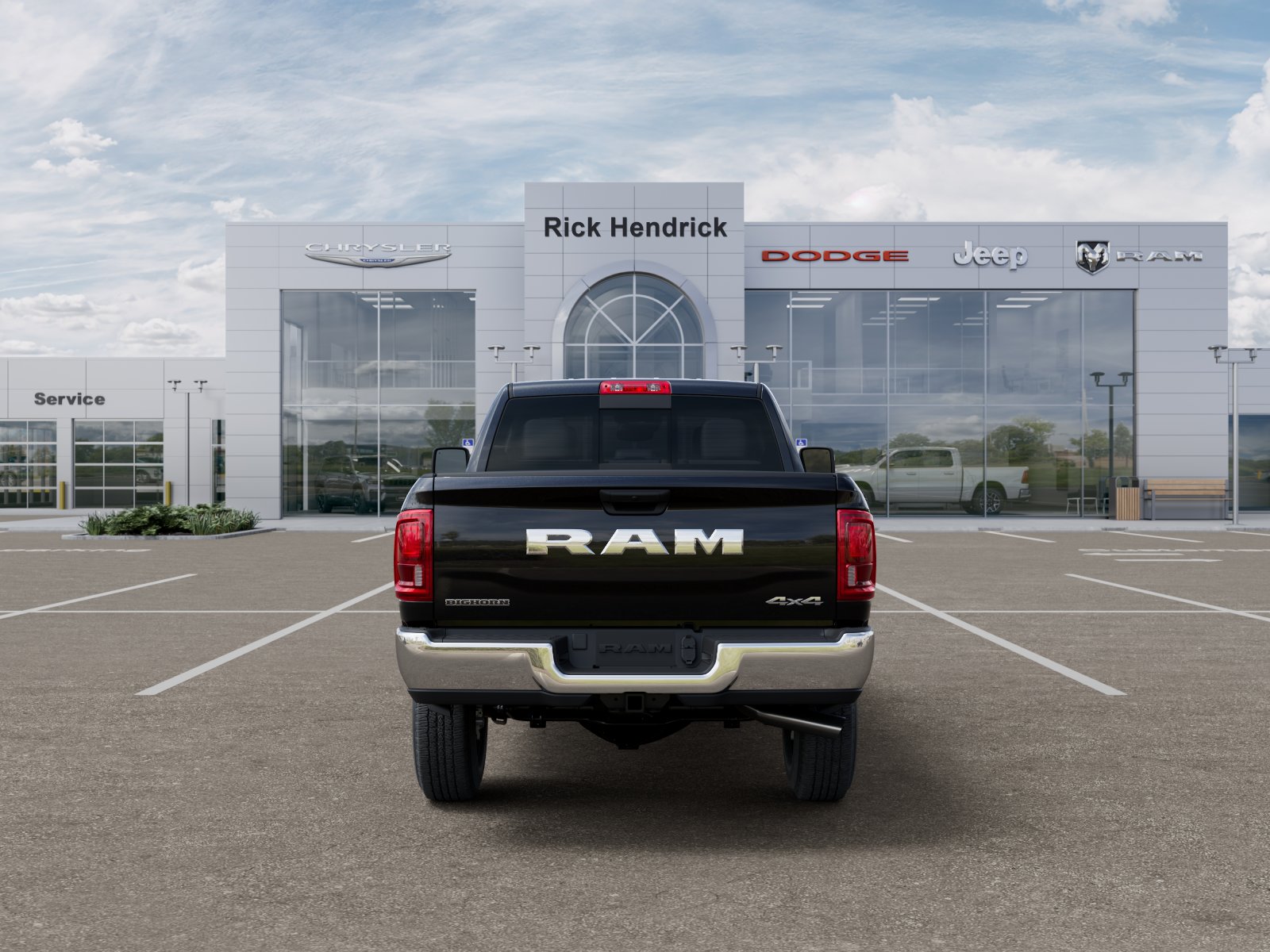 New 2026 Diamond Black Crystal Pearl-Coat Exterior Paint RAM Big Horn image 41