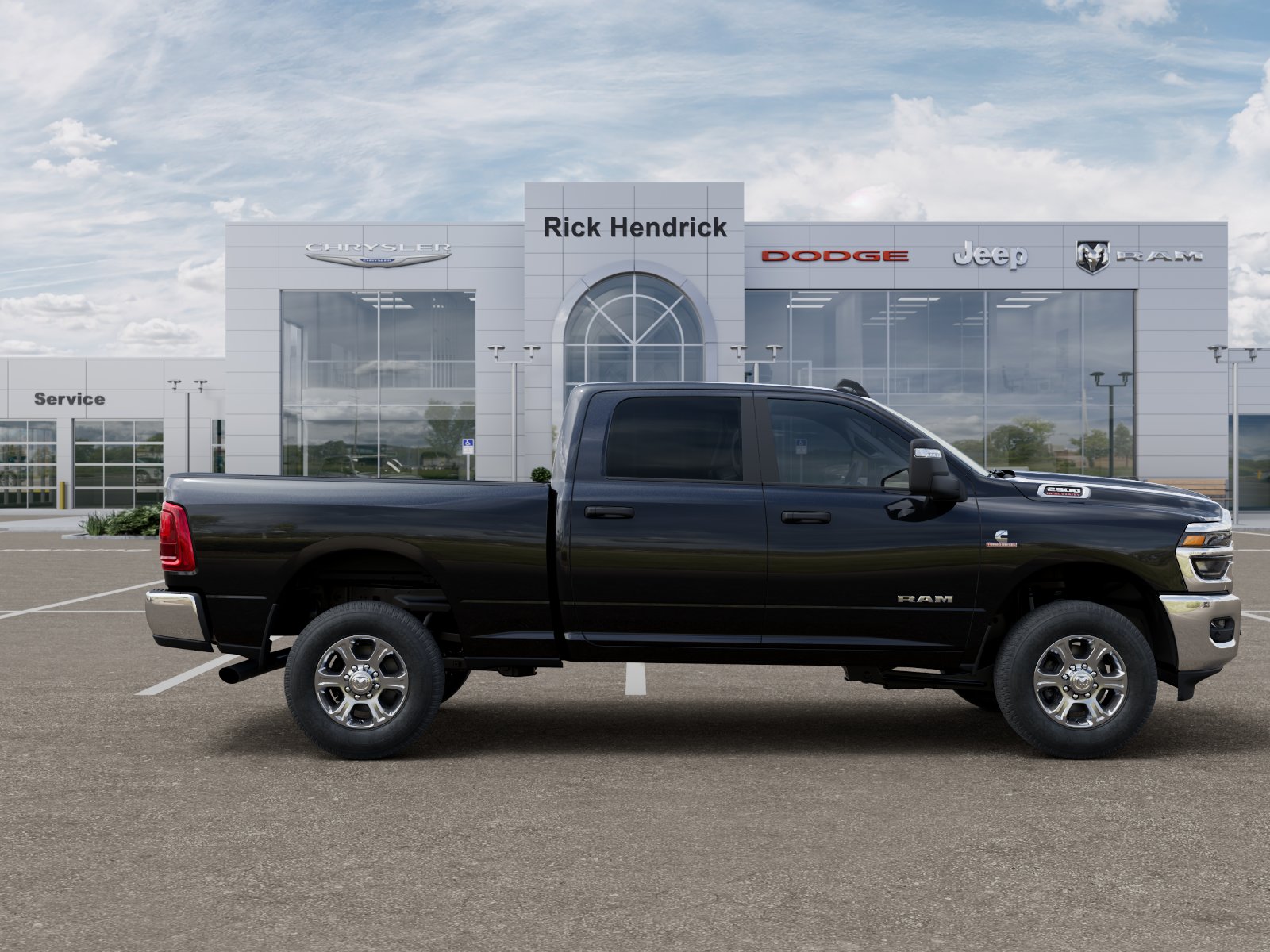New 2026 Diamond Black Crystal Pearl-Coat Exterior Paint RAM Big Horn image 55