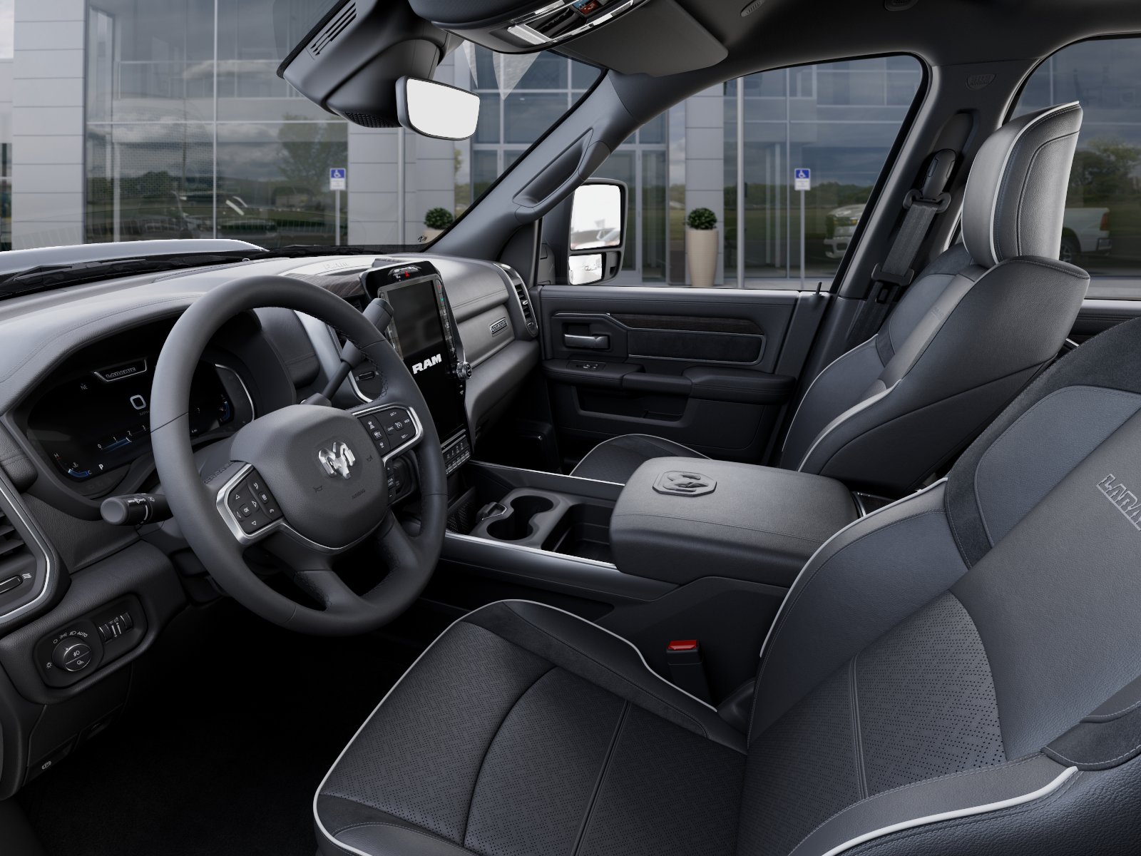 New 2026 Diamond Black Crystal Pearl-Coat Exterior Paint RAM Laramie image 48