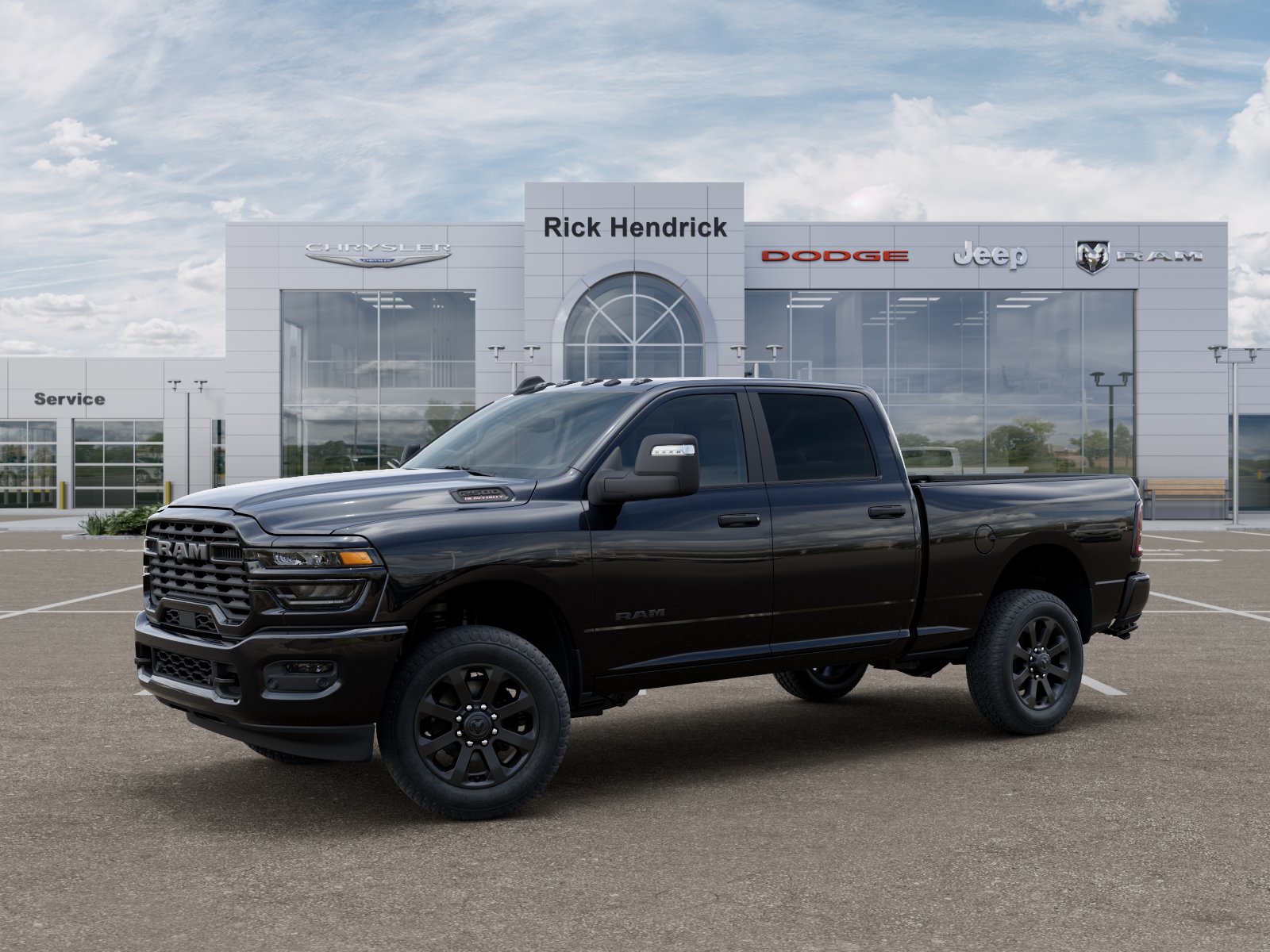 New 2026 Diamond Black Crystal Pearl-Coat Exterior Paint RAM Big Horn image 36