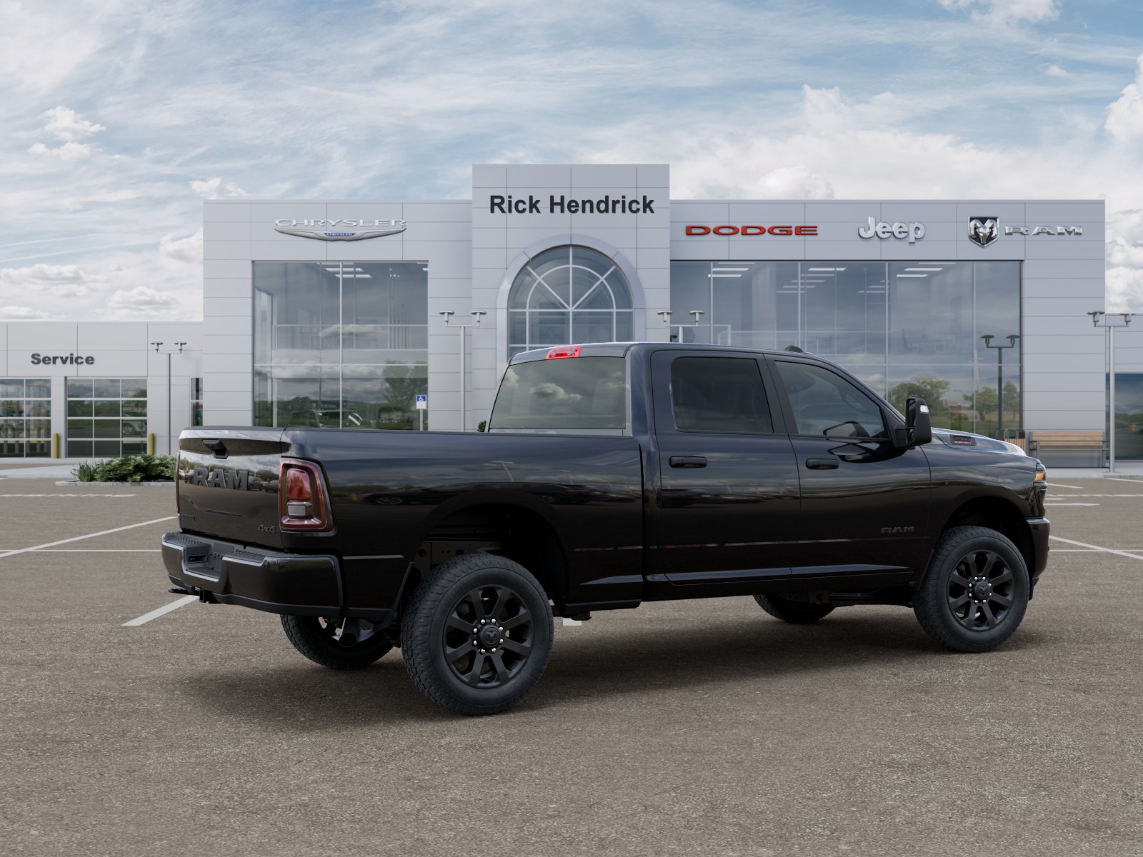 New 2026 Diamond Black Crystal Pearl-Coat Exterior Paint RAM Big Horn image 38