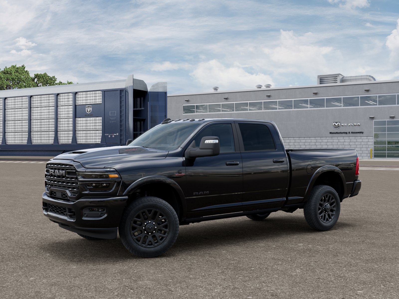 New 2026 Diamond Black Crystal Pearl-Coat Exterior Paint RAM Limited image 2