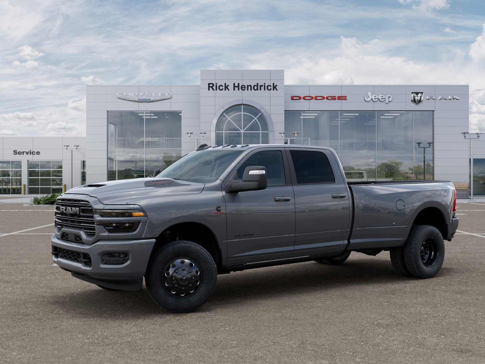 New 2026 Ceramic Gray Clear-Coat Exterior Paint RAM Laramie image 3