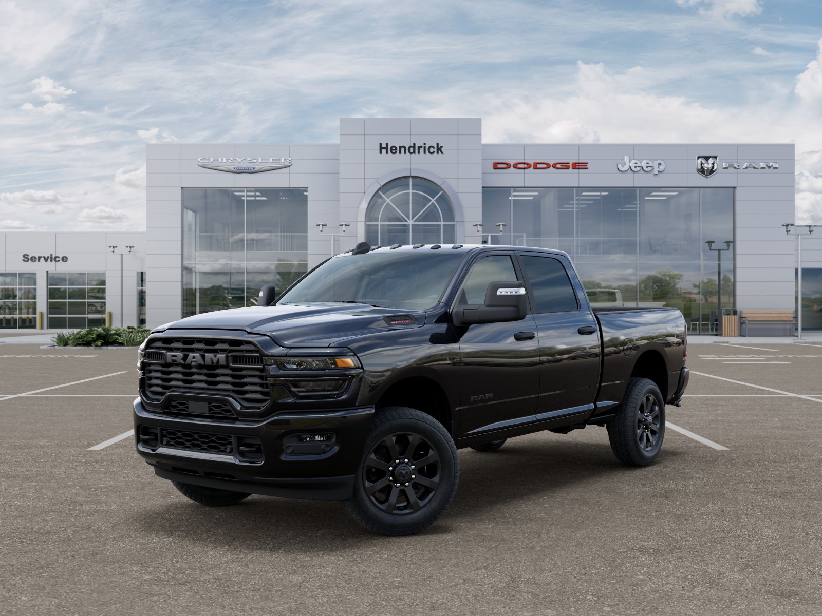 New 2026 Diamond Black Crystal Pearl-Coat Exterior Paint RAM Big Horn image 33