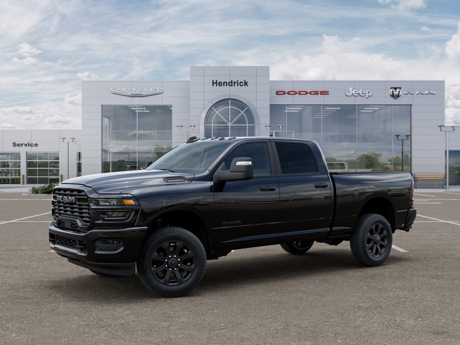 New 2026 Diamond Black Crystal Pearl-Coat Exterior Paint RAM Big Horn image 34