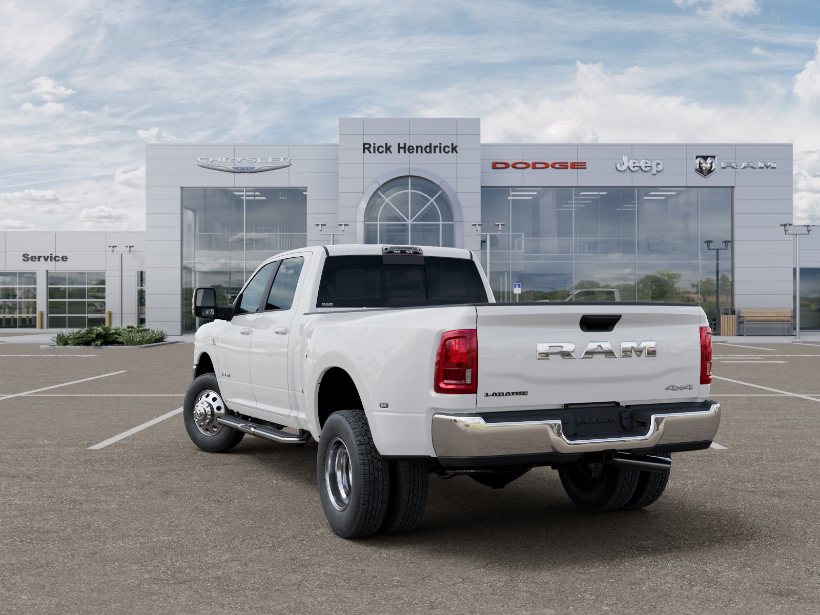 New 2026 Bright White Clear-Coat Exterior Paint RAM Laramie image 46