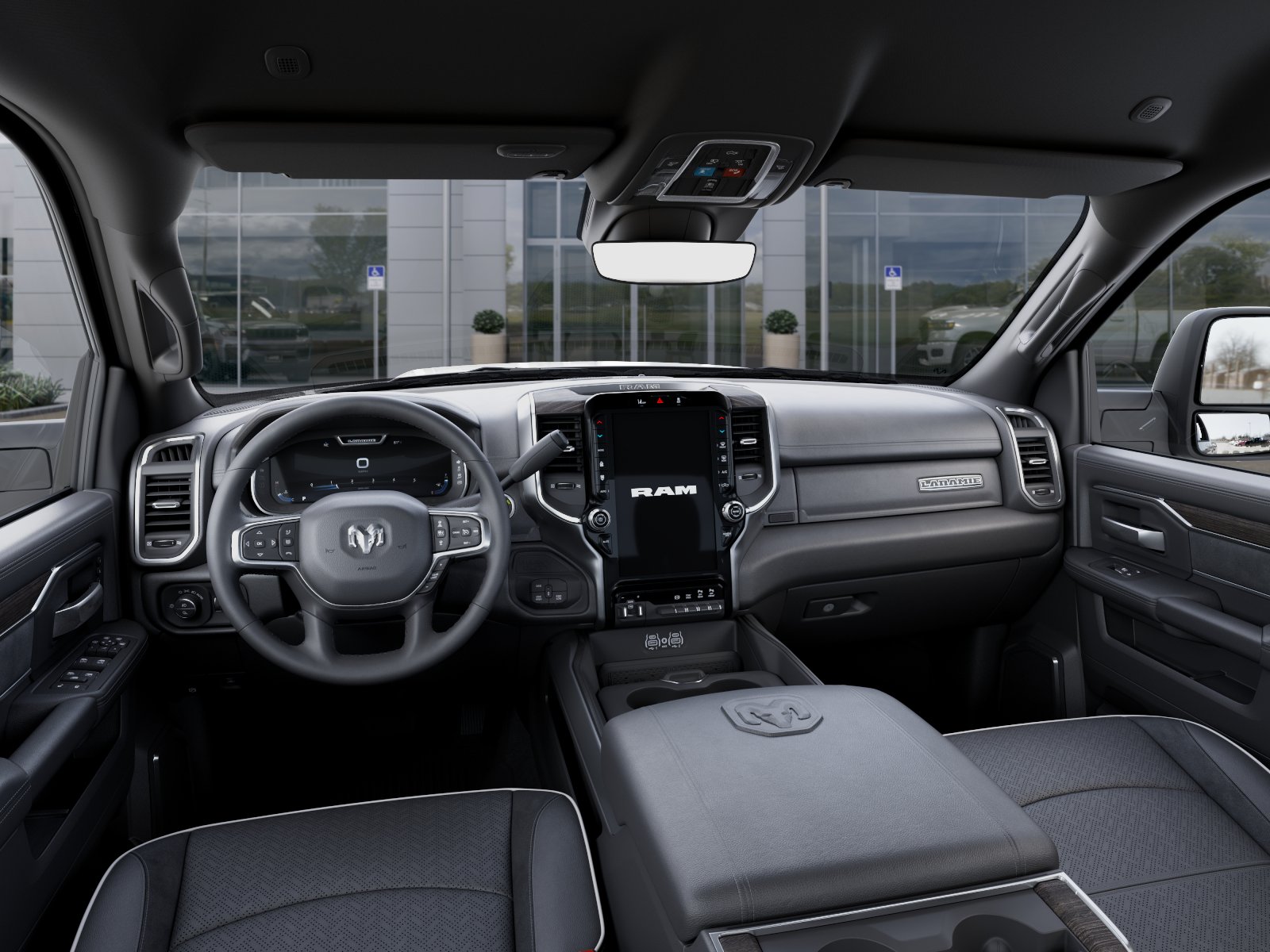 New 2026 Bright White Clear-Coat Exterior Paint RAM Laramie image 56