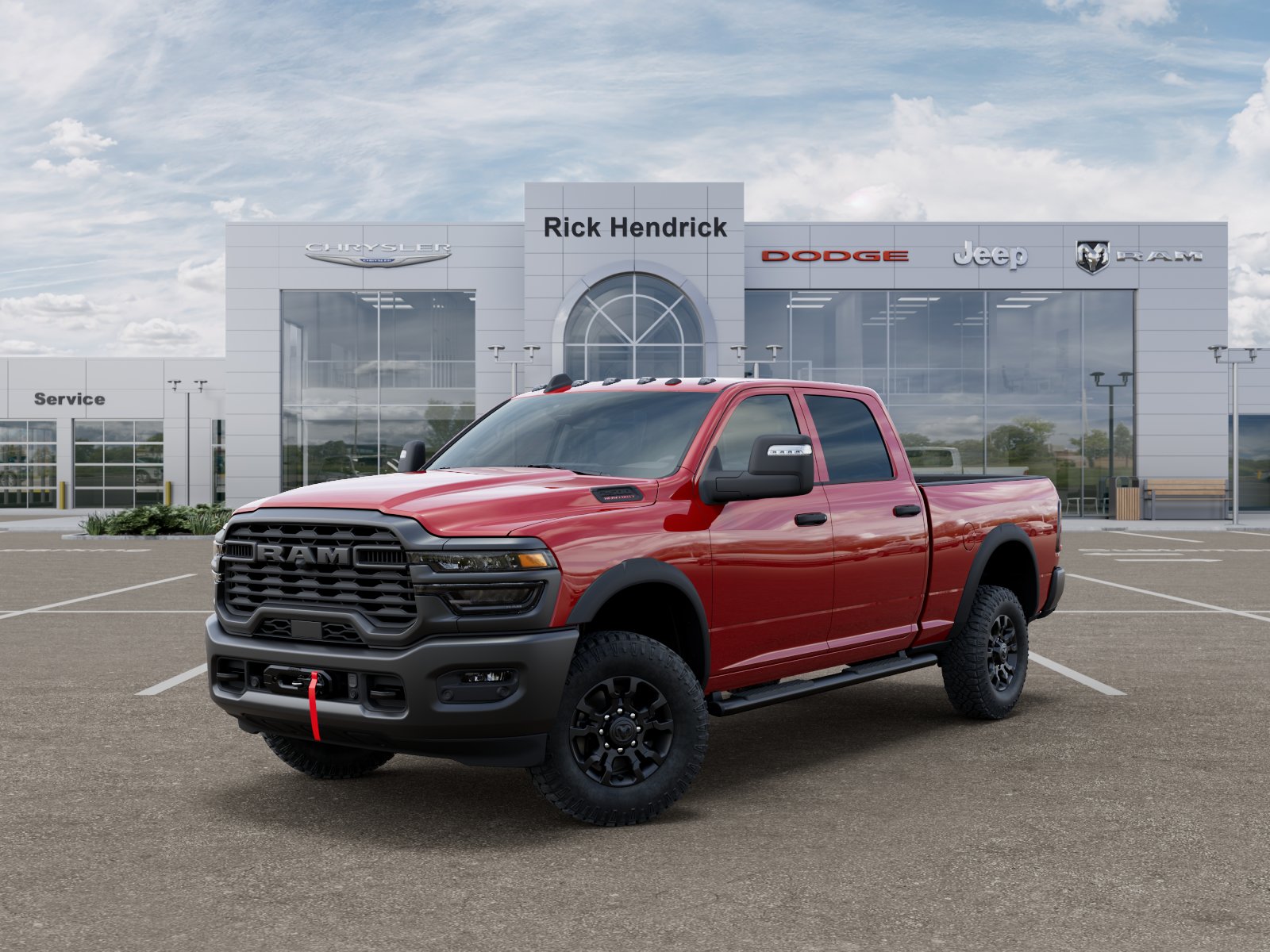 New 2026 Flame Red Clear-Coat Exterior Paint RAM Tradesman image 37