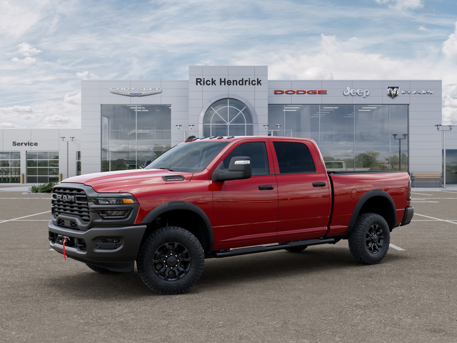 New 2026 Flame Red Clear-Coat Exterior Paint RAM Tradesman image 38