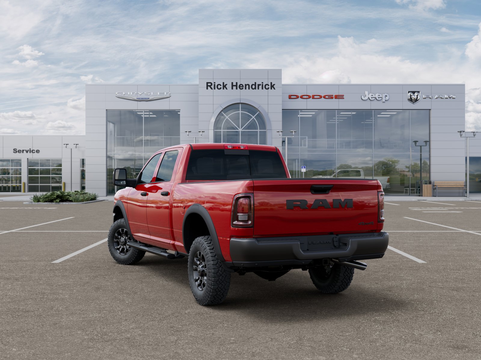 New 2026 Flame Red Clear-Coat Exterior Paint RAM Tradesman image 39