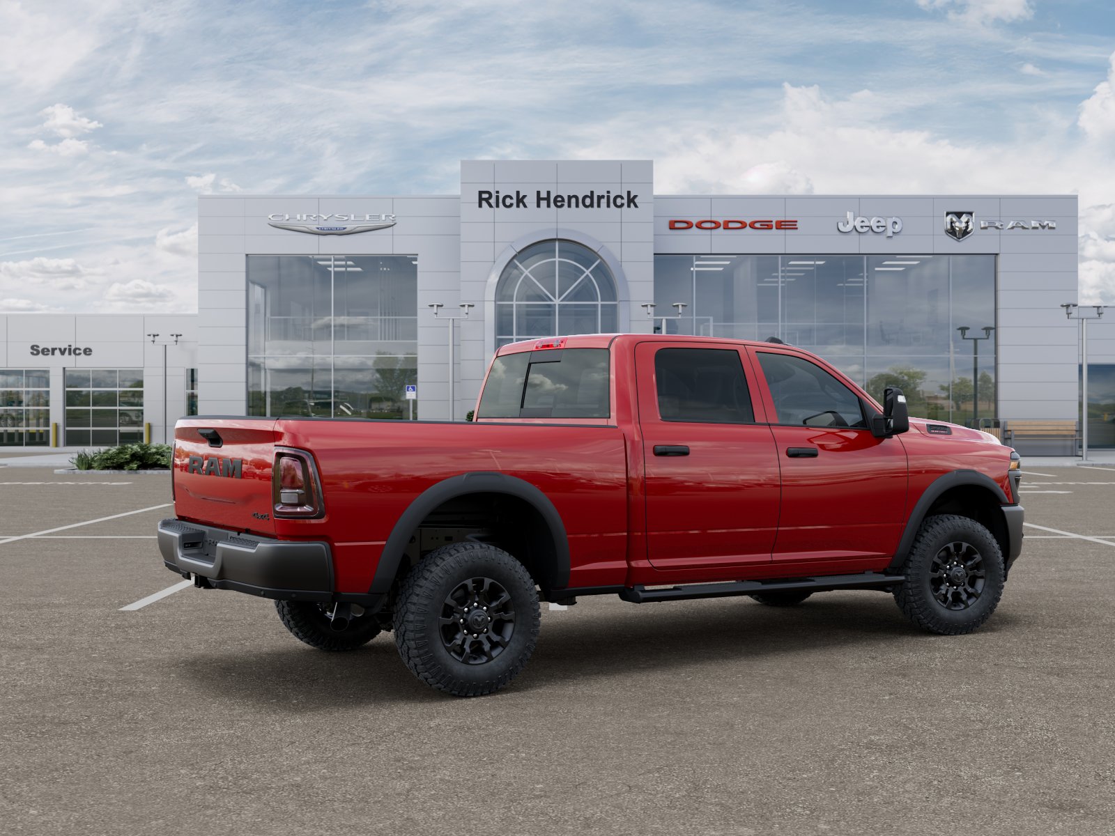 New 2026 Flame Red Clear-Coat Exterior Paint RAM Tradesman image 40