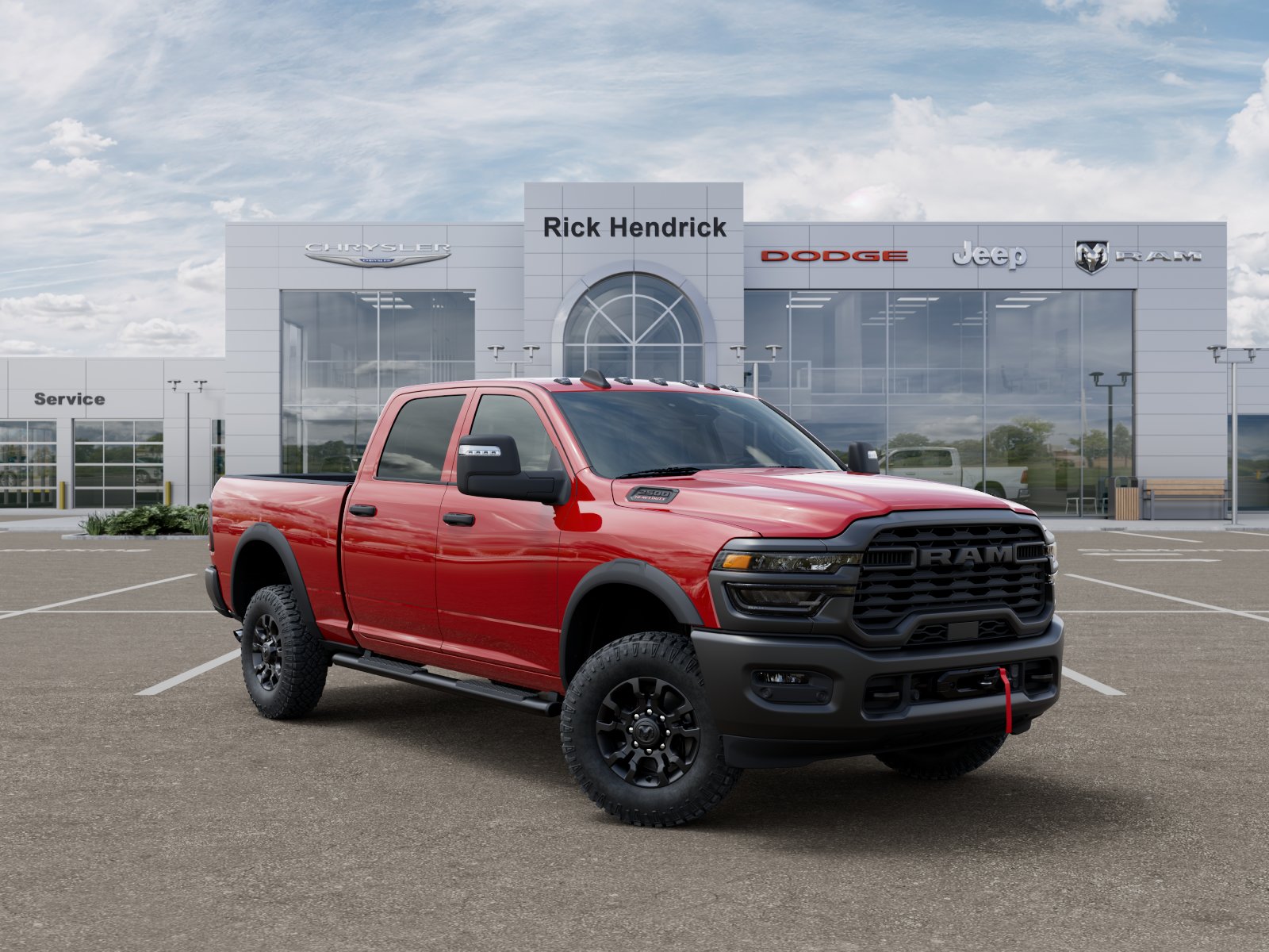 New 2026 Flame Red Clear-Coat Exterior Paint RAM Tradesman image 36