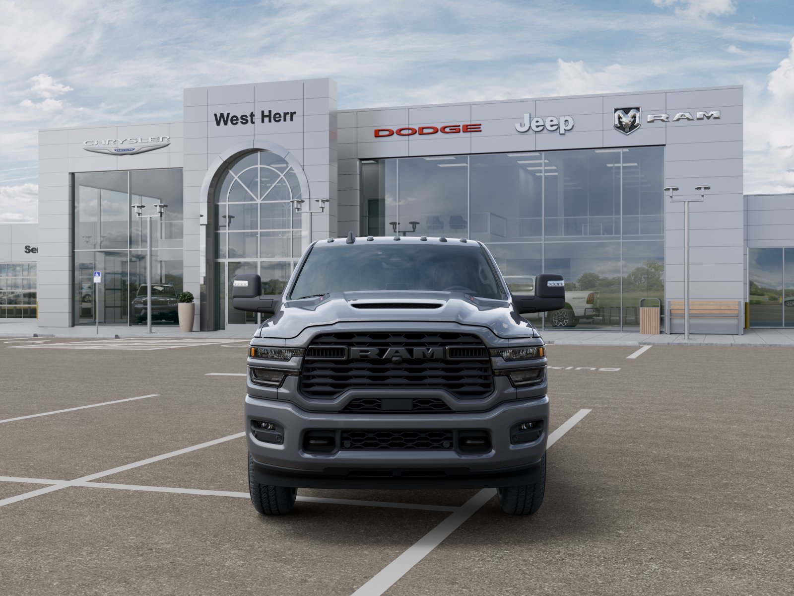 New 2026 Ceramic Gray Clear-Coat Exterior Paint RAM RAM 2500 BLACK EXPRESS CREW CA image 106