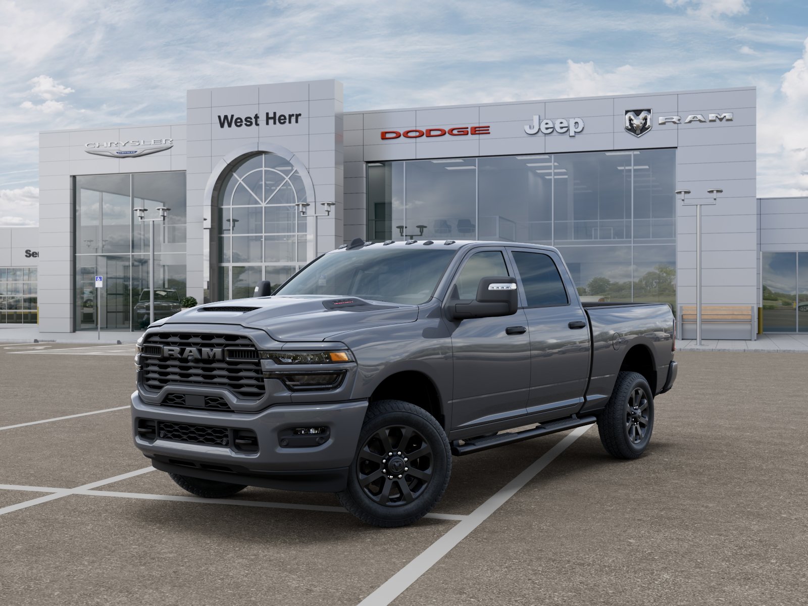 New 2026 Ceramic Gray Clear-Coat Exterior Paint RAM RAM 2500 BLACK EXPRESS CREW CA image 101