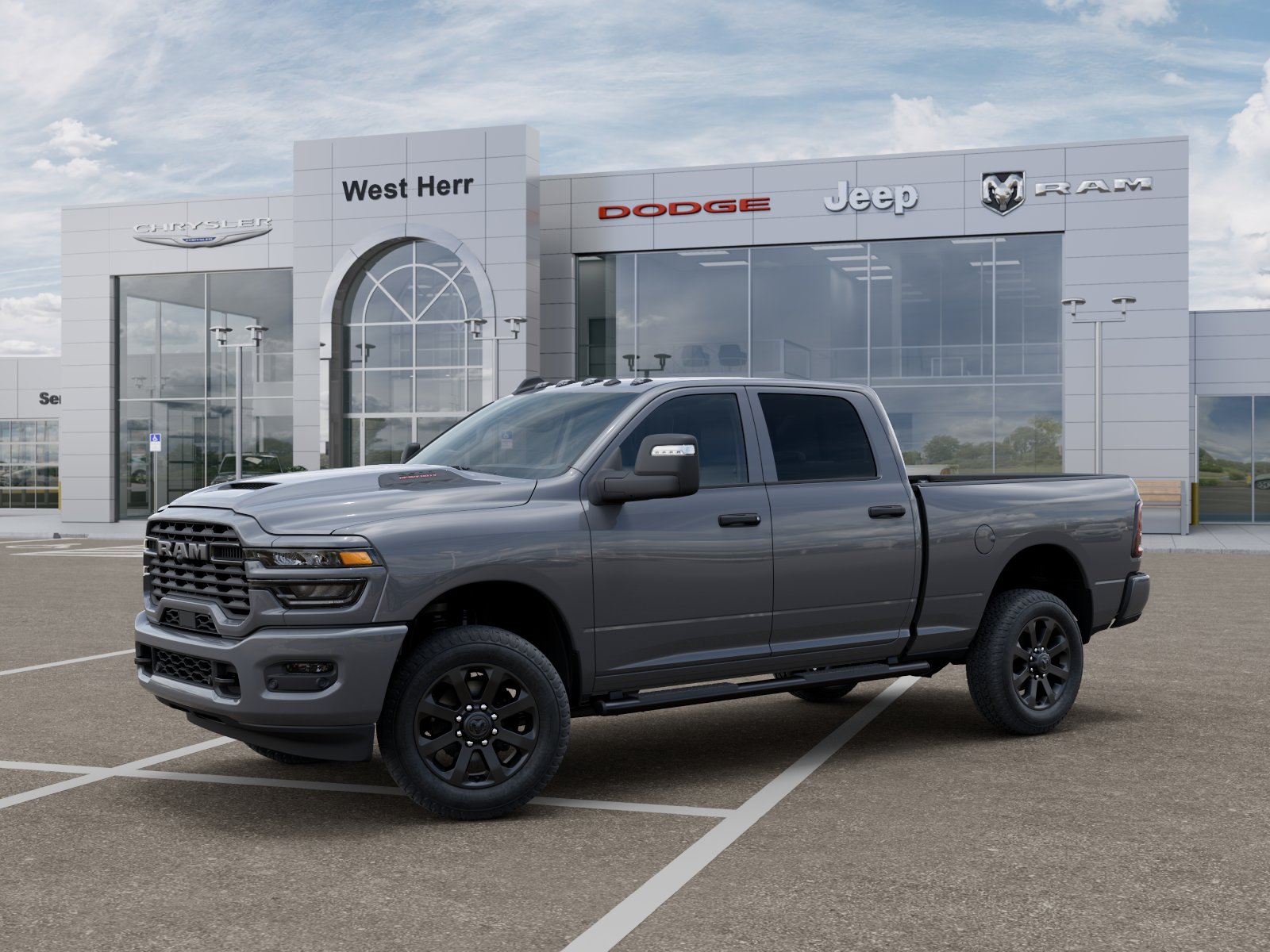New 2026 Ceramic Gray Clear-Coat Exterior Paint RAM RAM 2500 BLACK EXPRESS CREW CA image 102