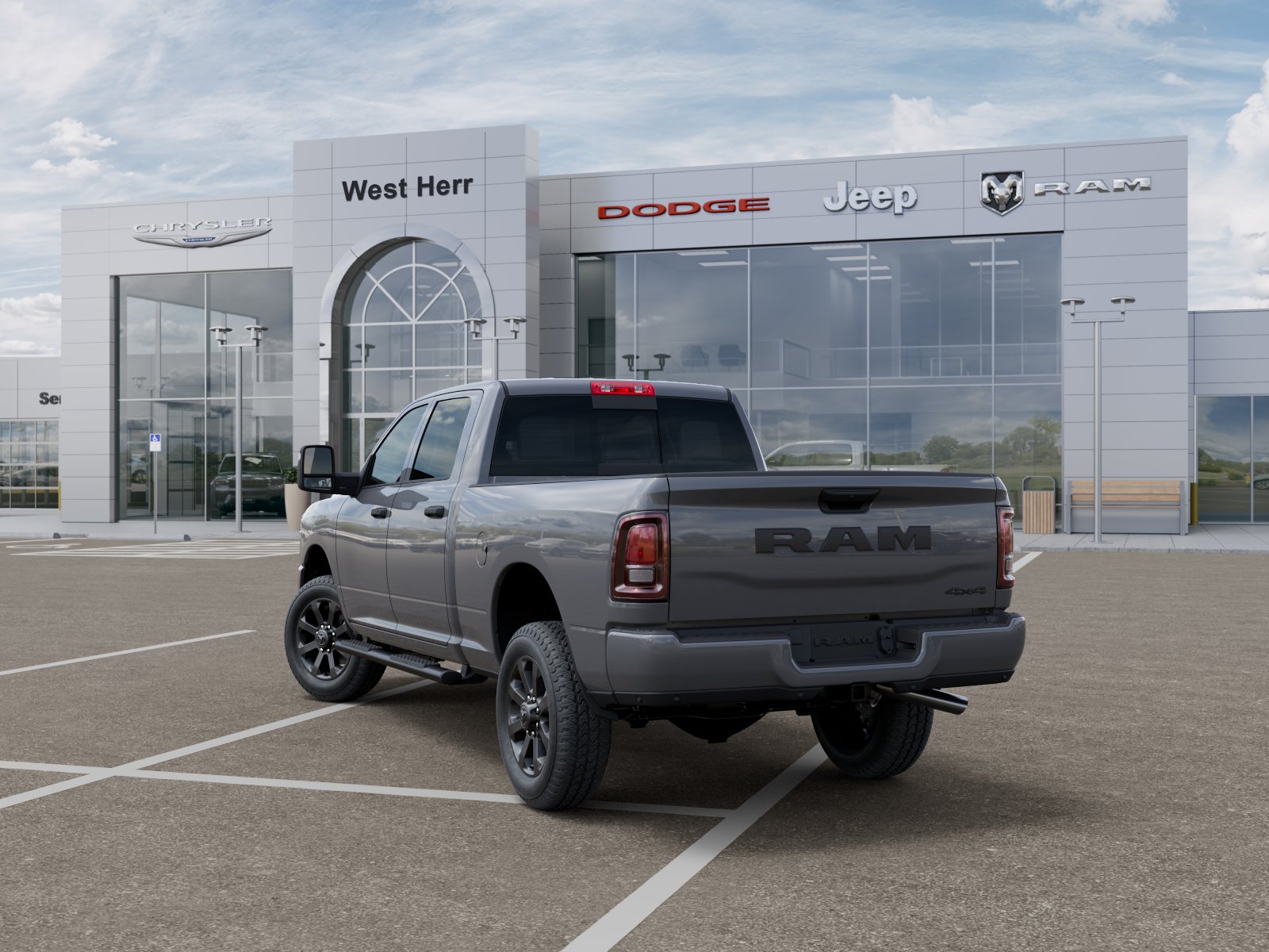 New 2026 Ceramic Gray Clear-Coat Exterior Paint RAM RAM 2500 BLACK EXPRESS CREW CA image 103