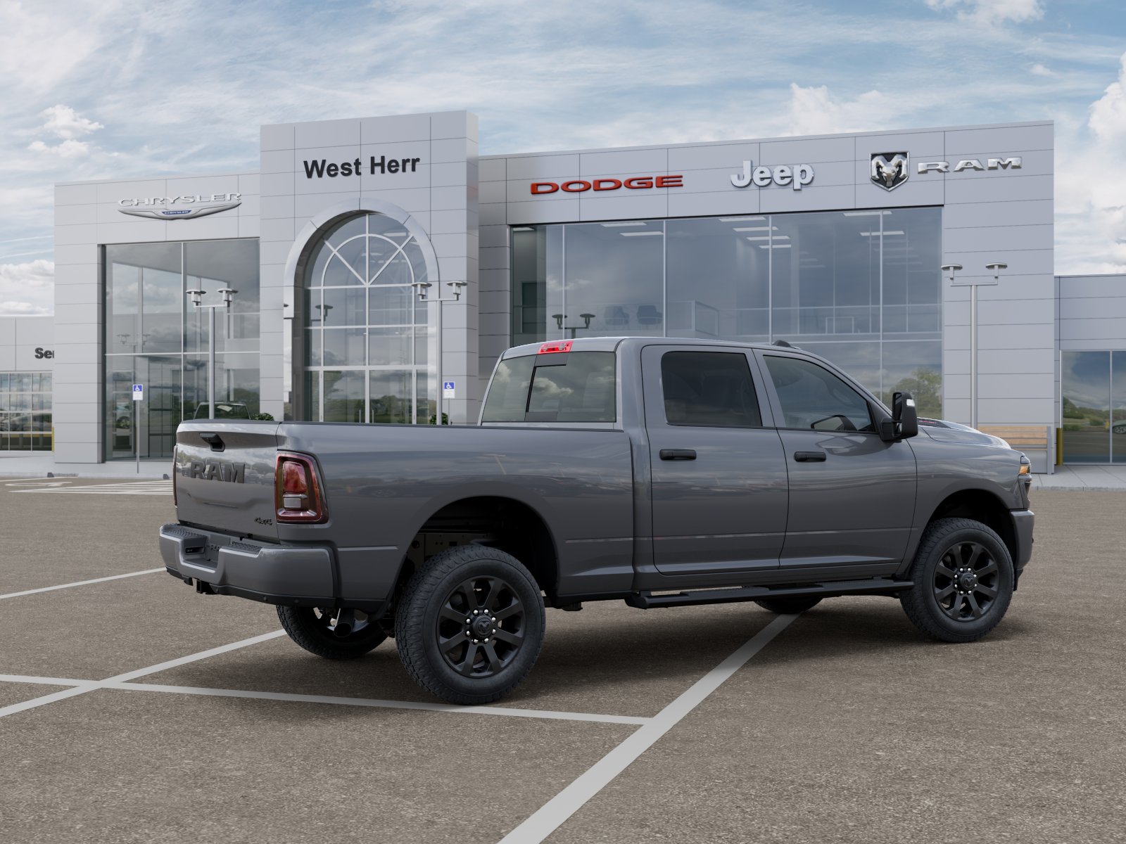 New 2026 Ceramic Gray Clear-Coat Exterior Paint RAM RAM 2500 BLACK EXPRESS CREW CA image 104
