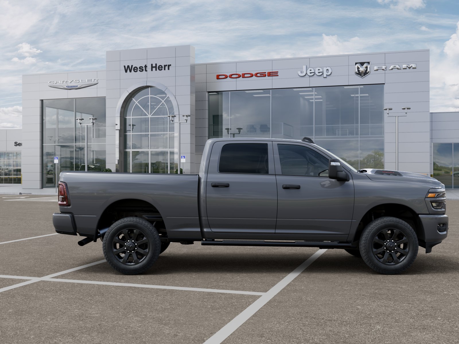 New 2026 Ceramic Gray Clear-Coat Exterior Paint RAM RAM 2500 BLACK EXPRESS CREW CA image 121