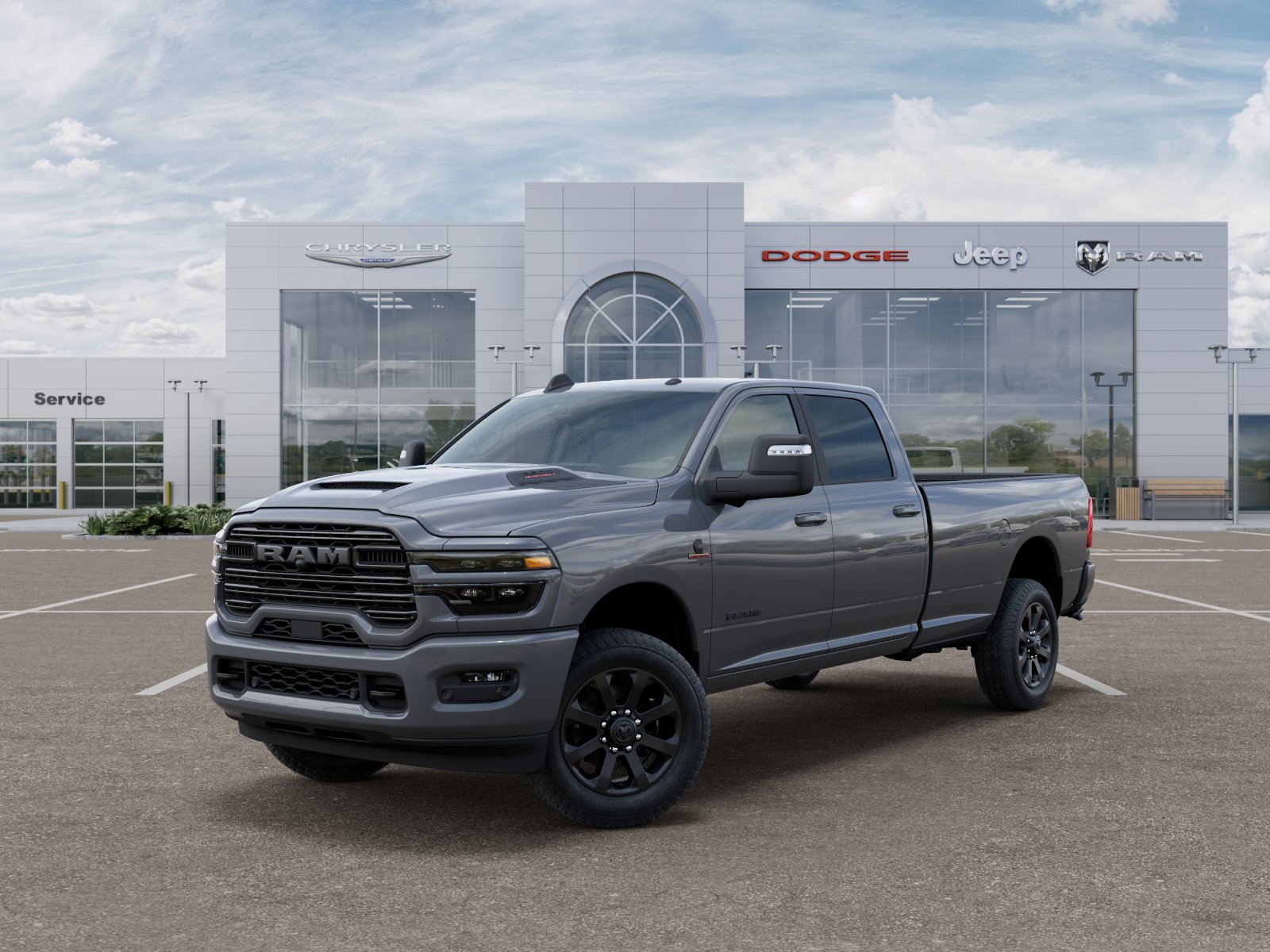 New 2026 Ceramic Gray Clear-Coat Exterior Paint RAM Laramie image 27