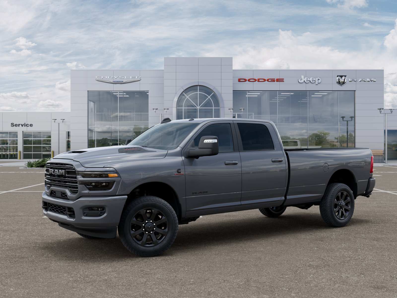 New 2026 Ceramic Gray Clear-Coat Exterior Paint RAM Laramie image 28