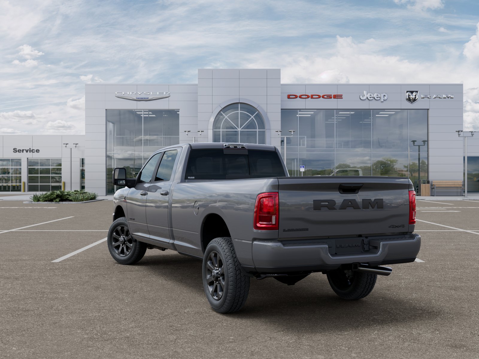 New 2026 Ceramic Gray Clear-Coat Exterior Paint RAM Laramie image 29