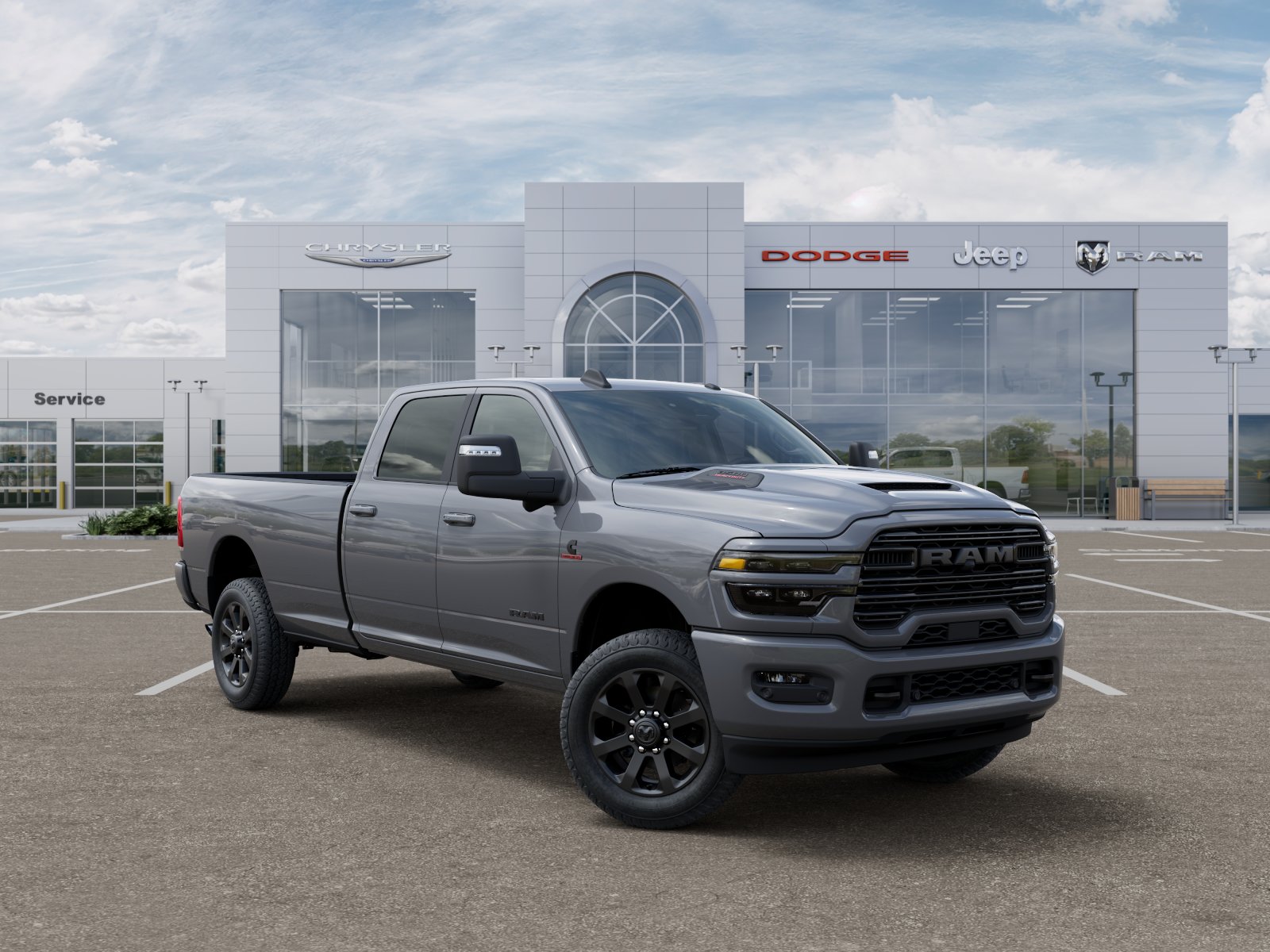 New 2026 Ceramic Gray Clear-Coat Exterior Paint RAM Laramie image 31