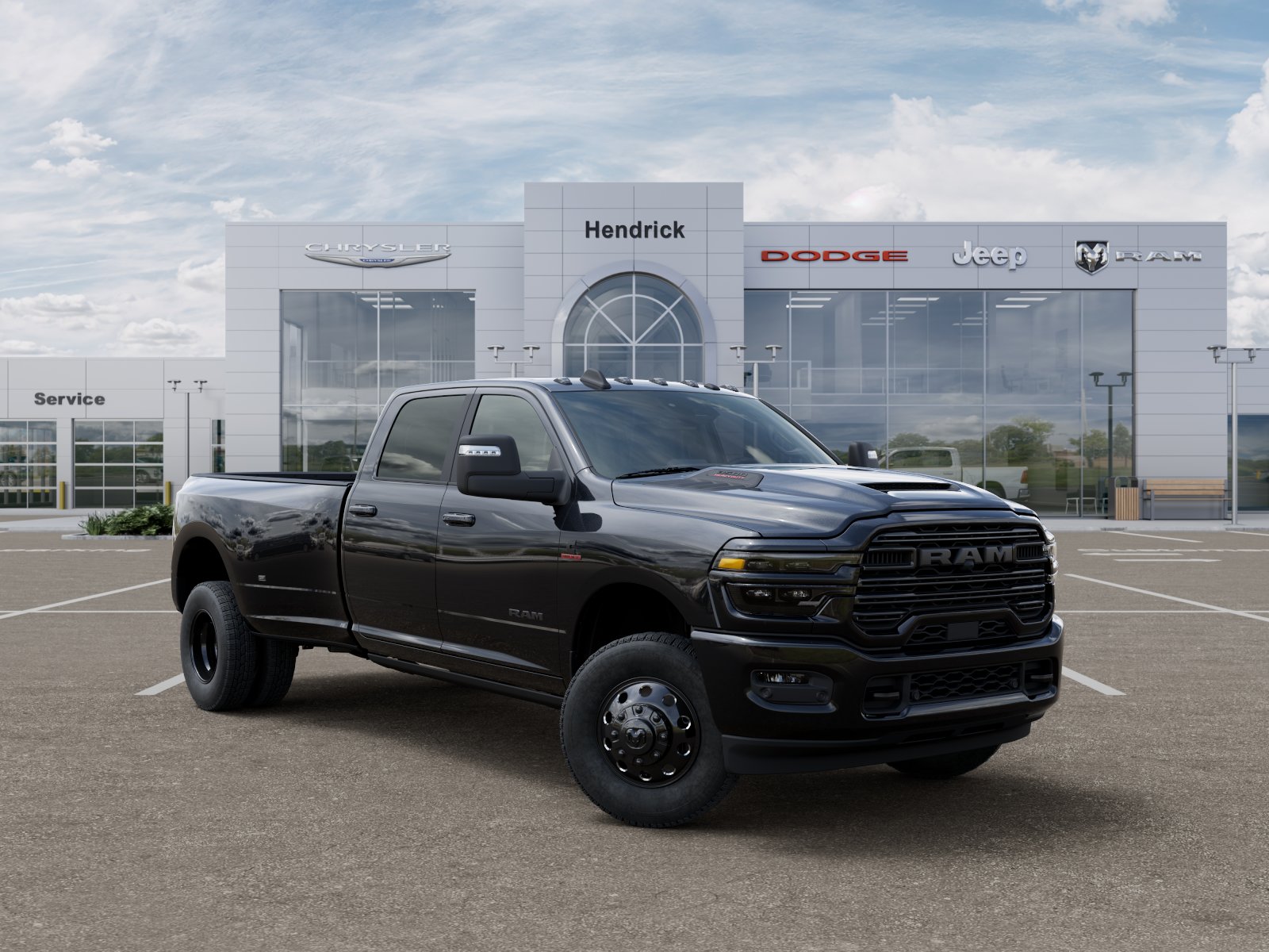 New 2026 Diamond Black Crystal Pearl-Coat Exterior Paint RAM Laramie image 32