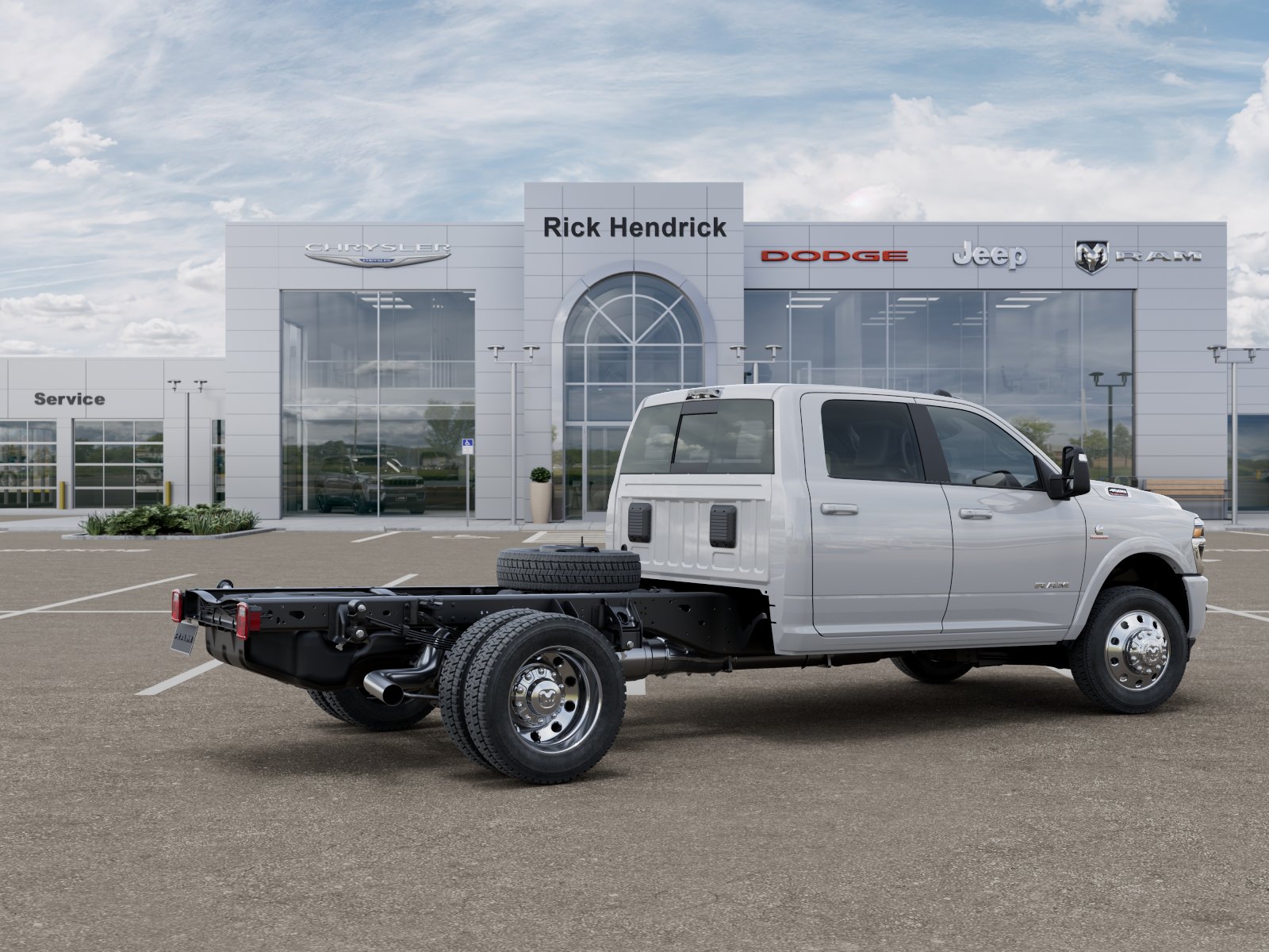New 2026 Bright White Clear-Coat Exterior Paint RAM Big Horn image 4