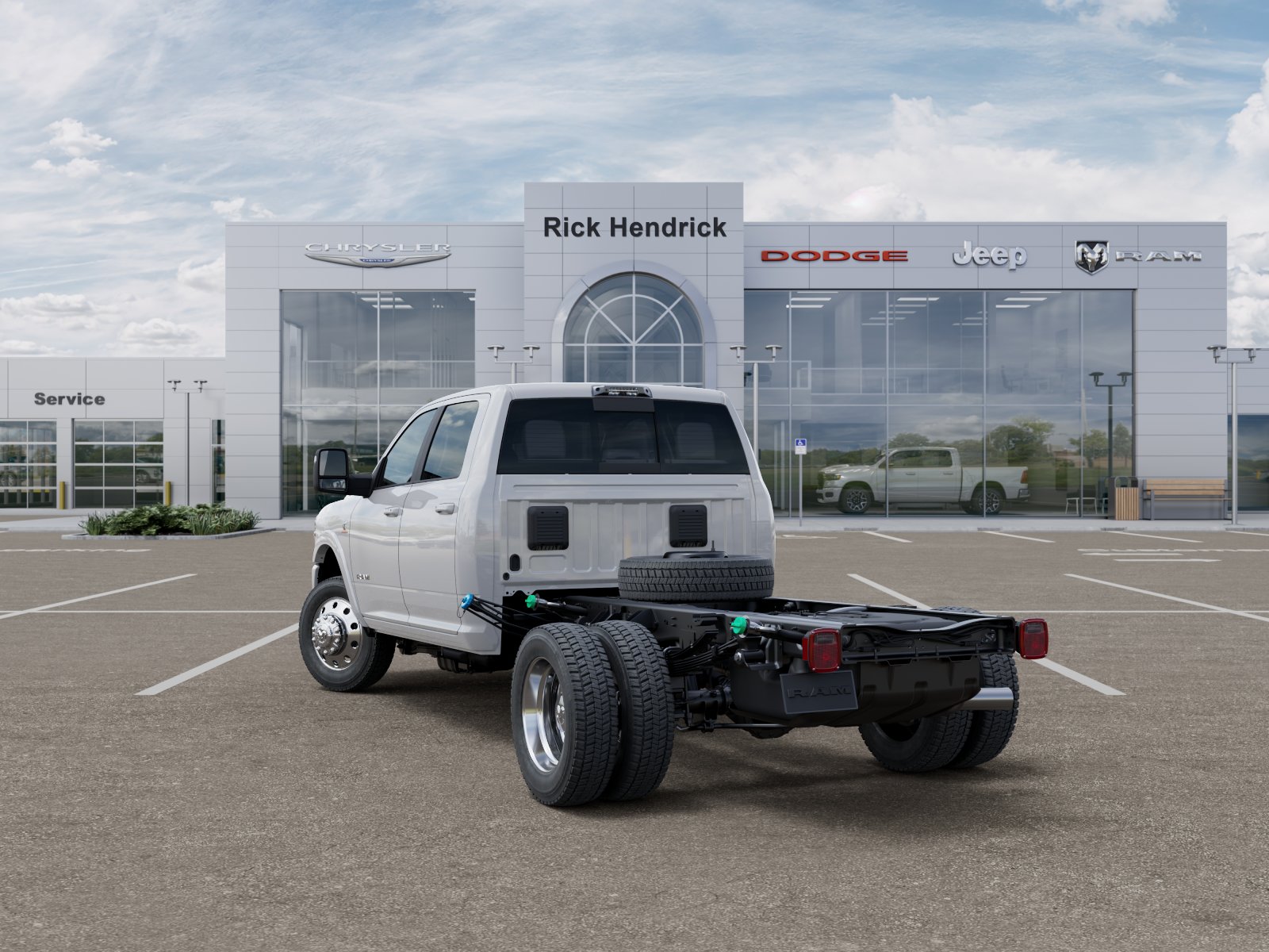 New 2026 Bright White Clear-Coat Exterior Paint RAM Big Horn image 3
