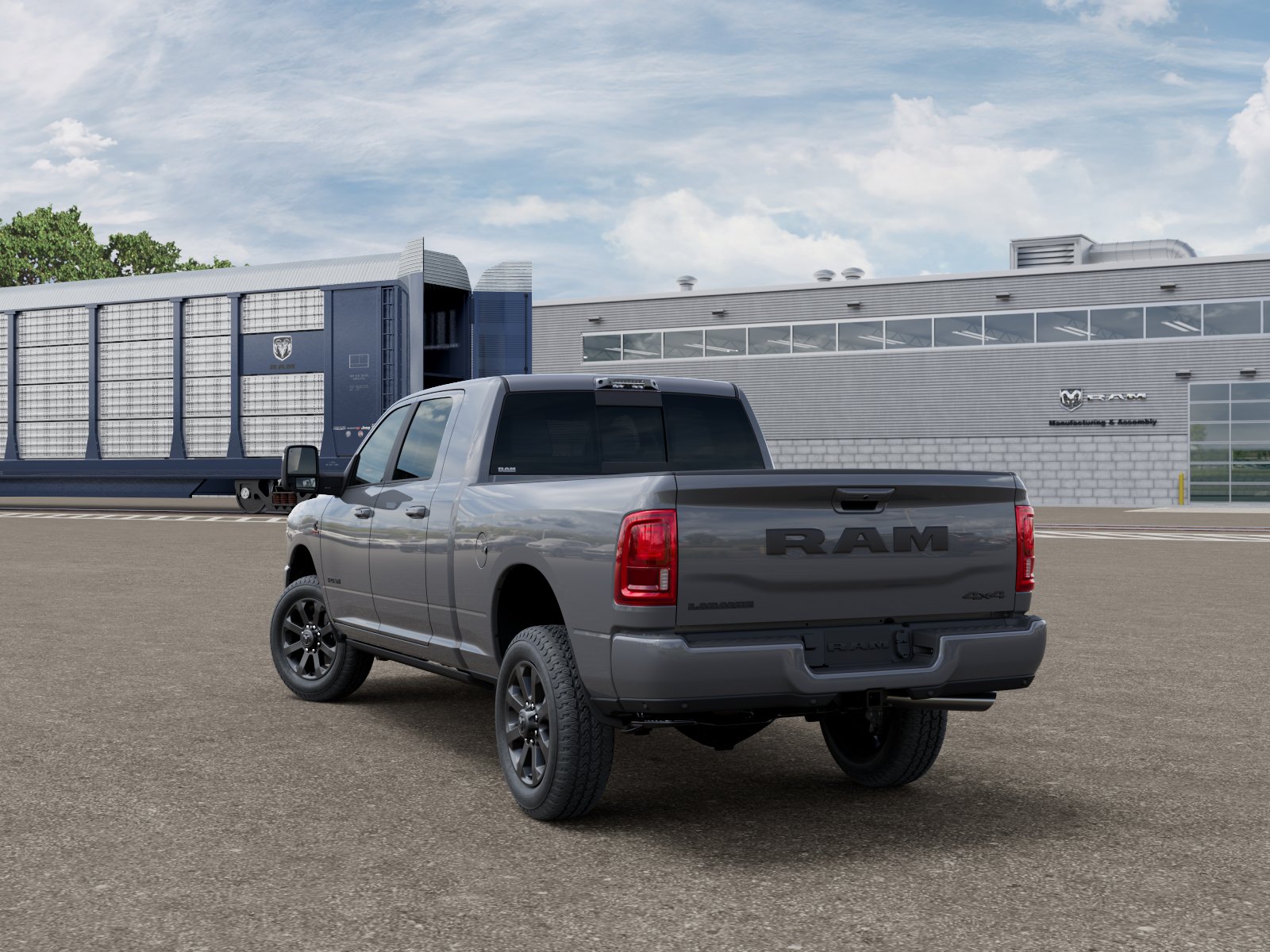 New 2026 Ceramic Gray Clear-Coat Exterior Paint RAM LARAMIE image 3