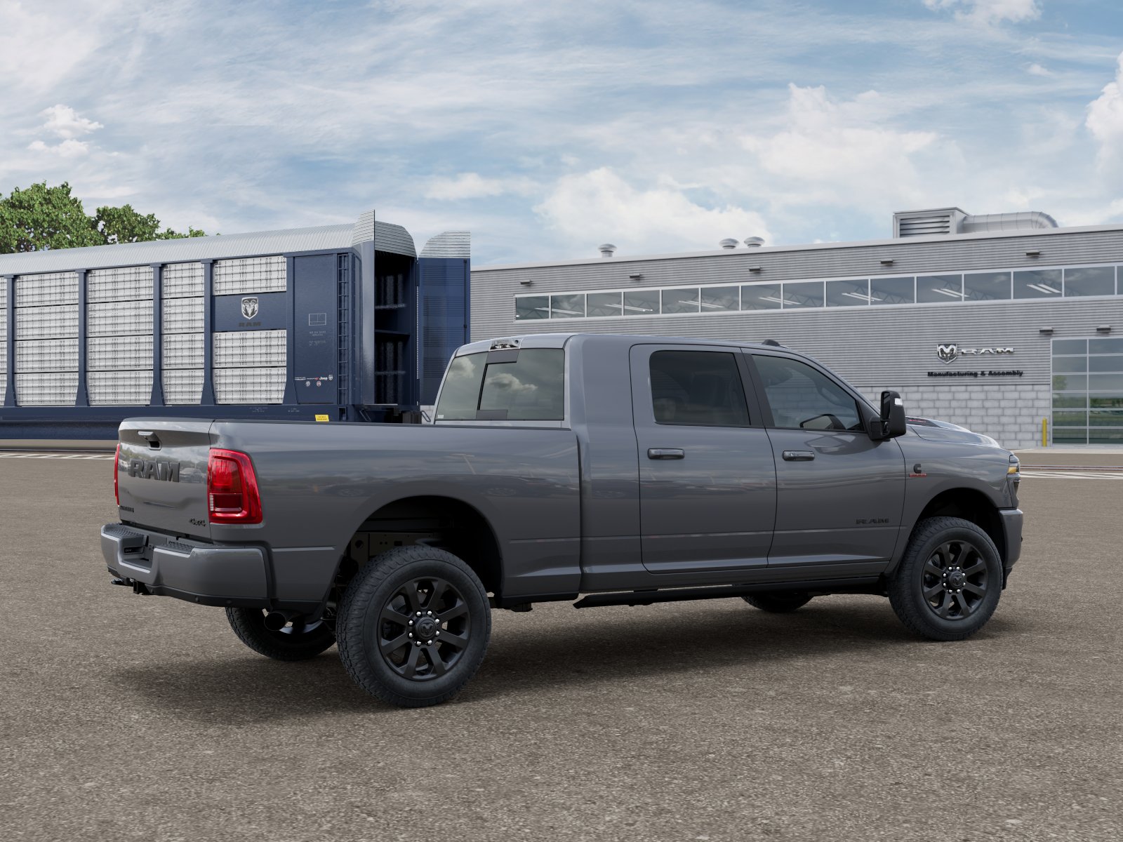 New 2026 Ceramic Gray Clear-Coat Exterior Paint RAM LARAMIE image 4