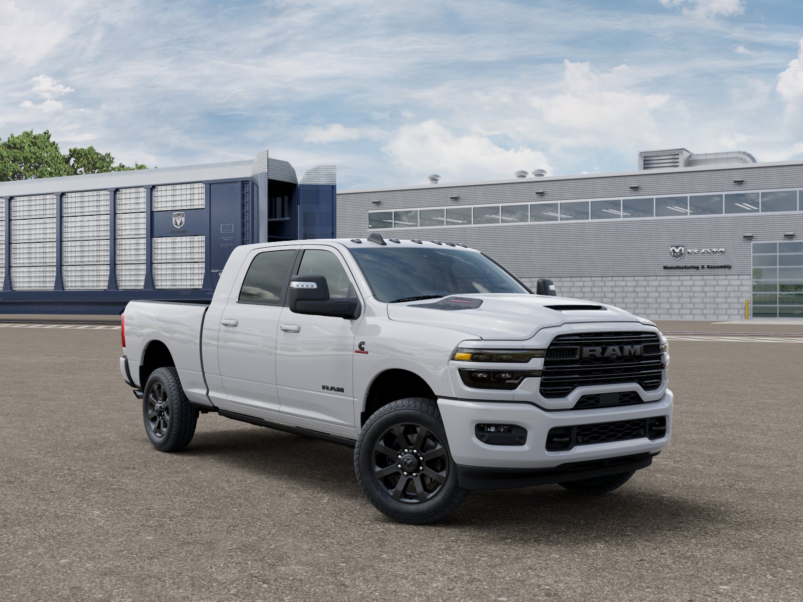 New 2026 Bright White Clear-Coat Exterior Paint RAM Laramie image 21