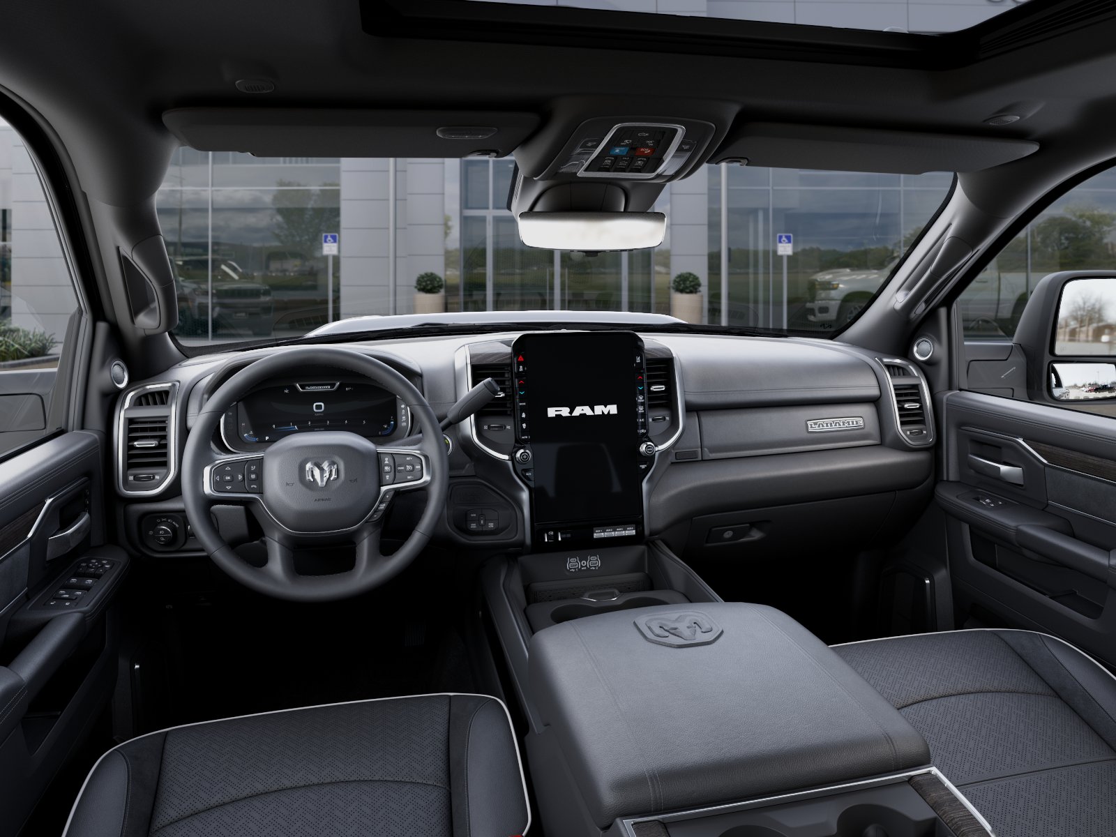 New 2026 Ceramic Gray Clear-Coat Exterior Paint RAM Laramie image 40